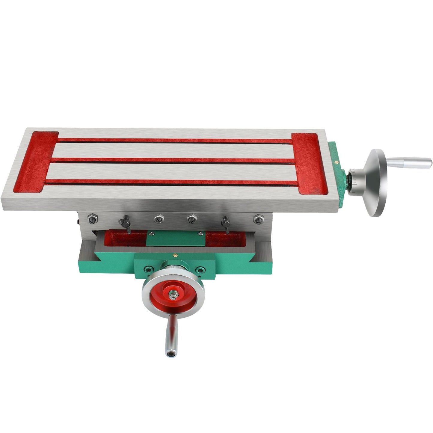 Milling Table 17.7×6.7Inch (450 x 170 mm) Compound Slide Milling Table 30KG Multifunction Worktable Cross Milling Machine Compound 2 Axis 4 Ways for All Drill Stands Bench Drilling Milling Machine