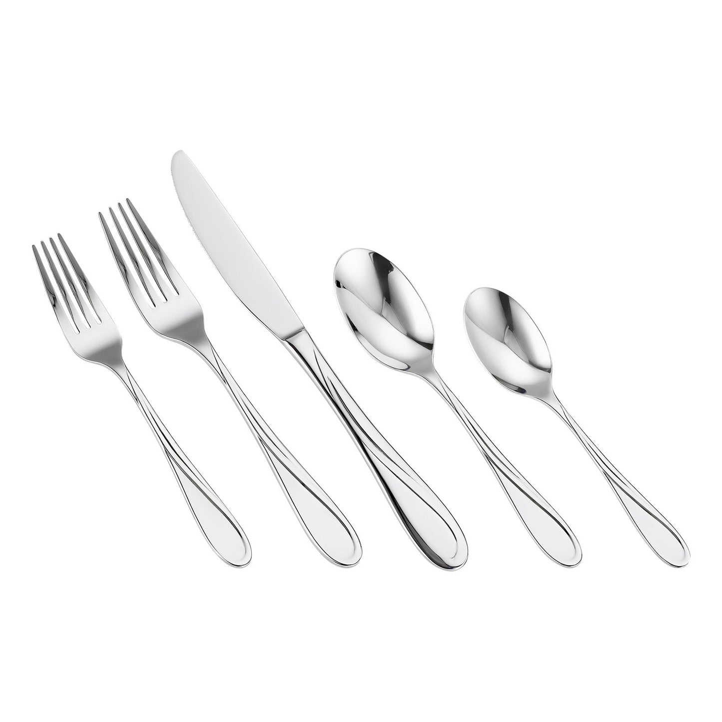 65-Piece Silverware Set, Food-Grade Stainless Steel Flatware Utensils, Mirror Finished Cutlery Set, Dishwasher Safe Eating Tableware for Kitchen Home, Service for 12, Include Knife Fork Spoon