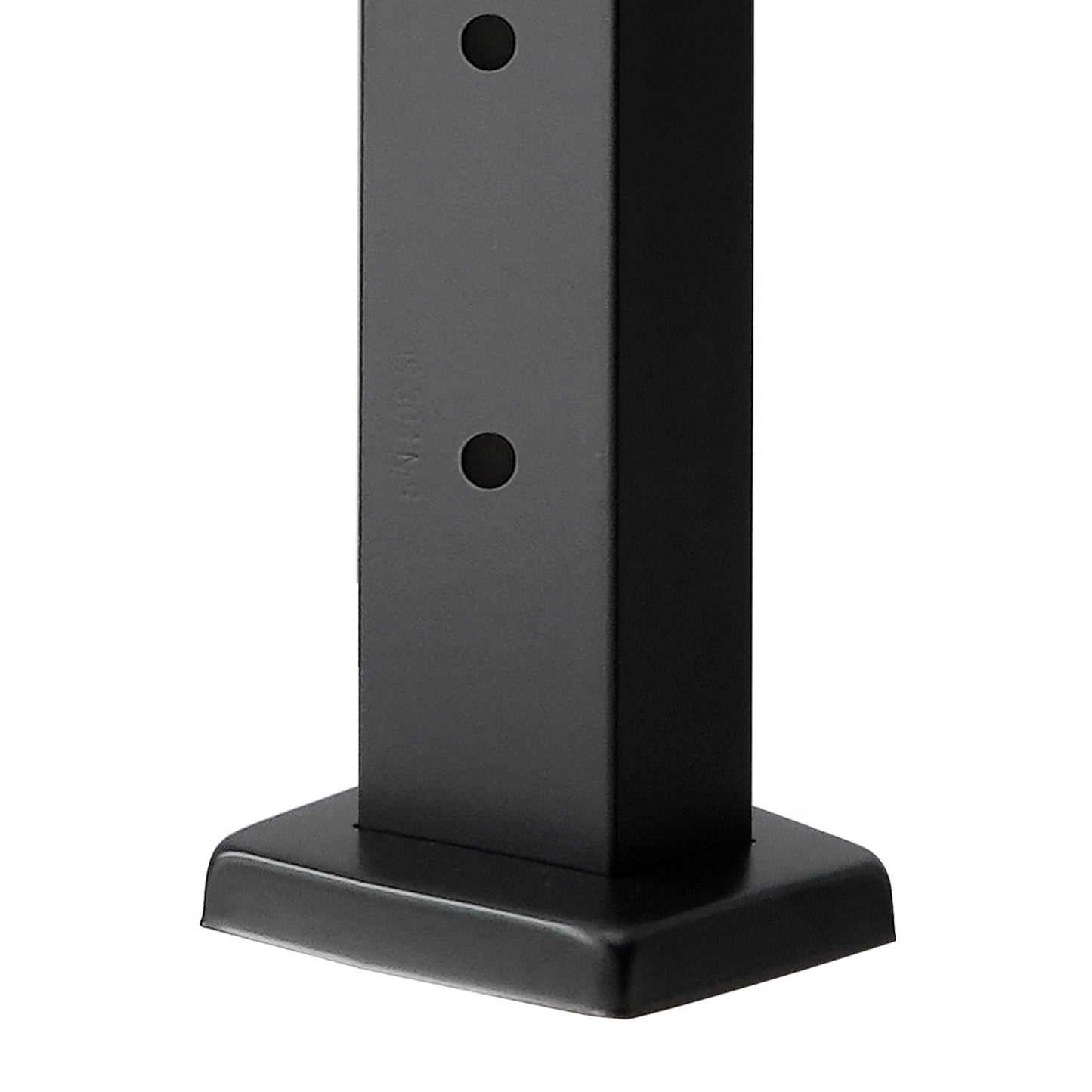 4er-Pack Kabelgeländerpfosten, 42 x 1 x 2 Zoll, horizontale Geländerpfosten mit vorgebohrten Löchern, Edelstahl-Kabelgeländerpfosten mit horizontaler und gebogener Halterung, Schwarz, 4JZLGZXHS106REP67001V0