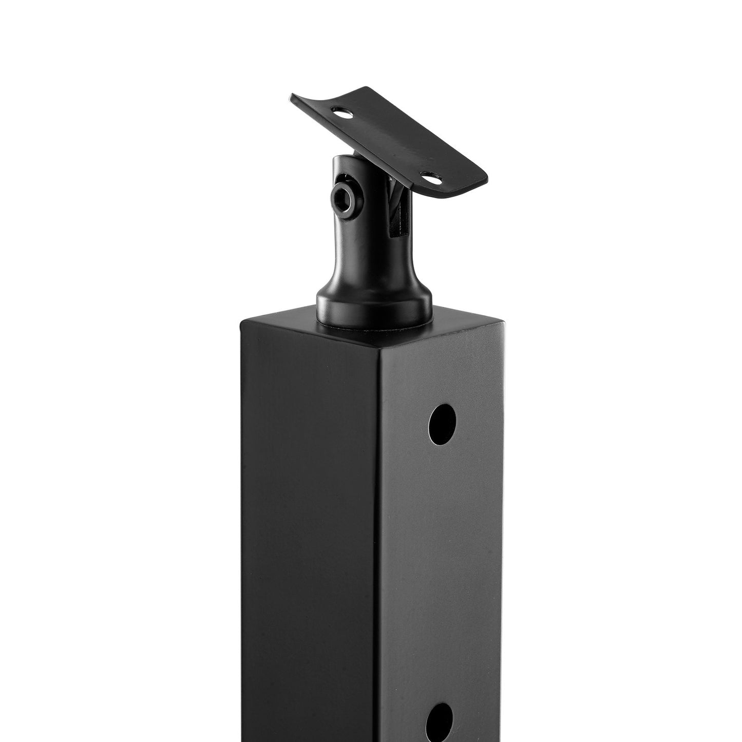 4er-Pack Kabelgeländerpfosten, 36 x 2 x 2 Zoll, horizontale Geländerpfosten mit vorgebohrten Löchern, Edelstahl-Kabelgeländerpfosten mit horizontaler und gebogener Halterung, Schwarz, 4JZLGZXHS914MY65M001V0