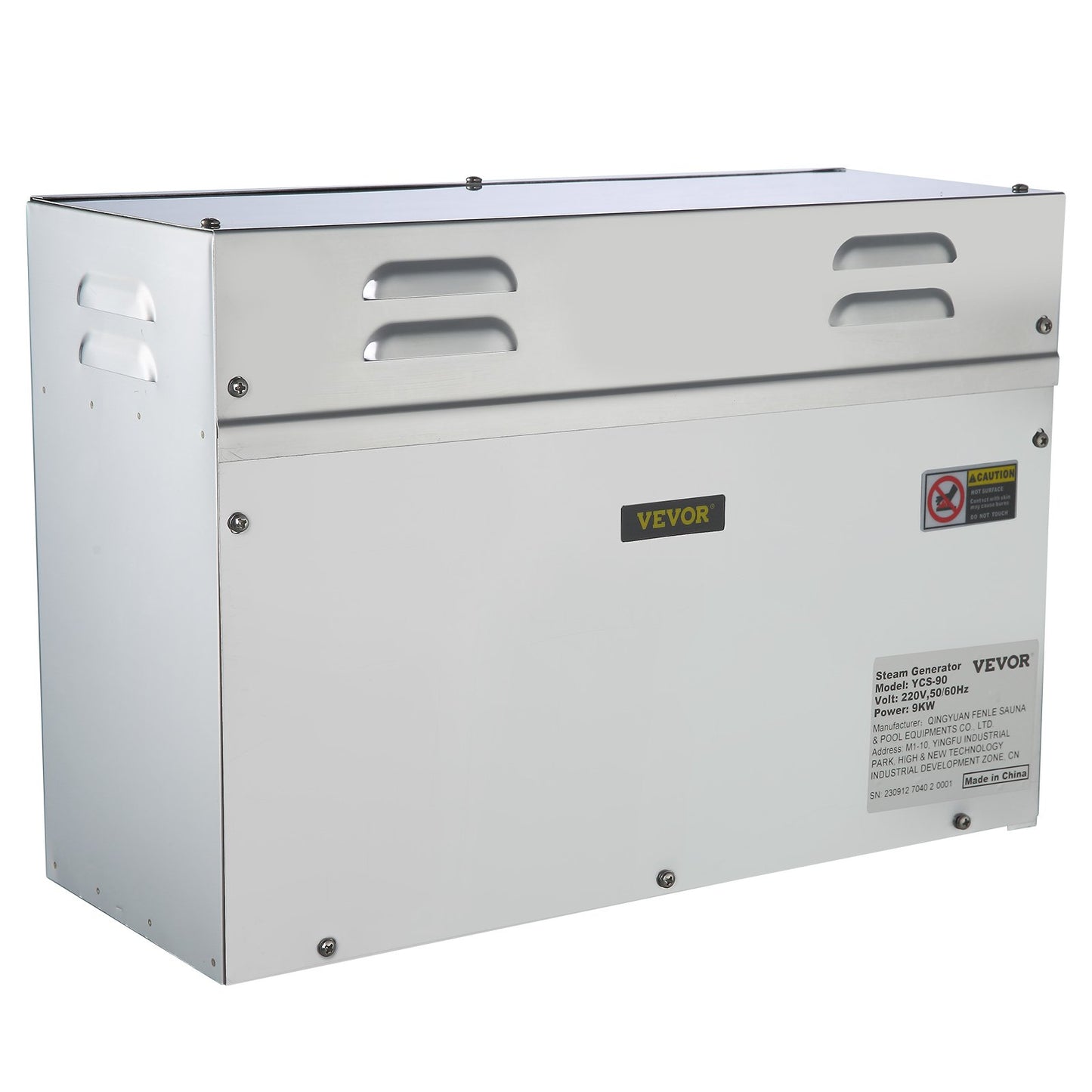 9-kW-Dampfgenerator, Dampfgenerator für Spa-Bereiche mit Digitalanzeige, 35–55 °C, Sauna-Dampfgenerator für Zuhause, gewerblicher Dampfgenerator-Bausatz, Dampfbadgenerator