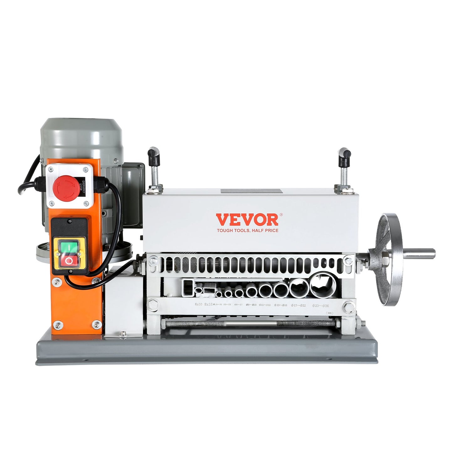 Automatic Wire Stripping Machine, 1.5 mm-40 mm Electric Motorized Cable Stripper, 370W, 26.8 m/min Wire Peeler with An Extra Manual Crank, 11 Channels for Scrap Copper Recycling