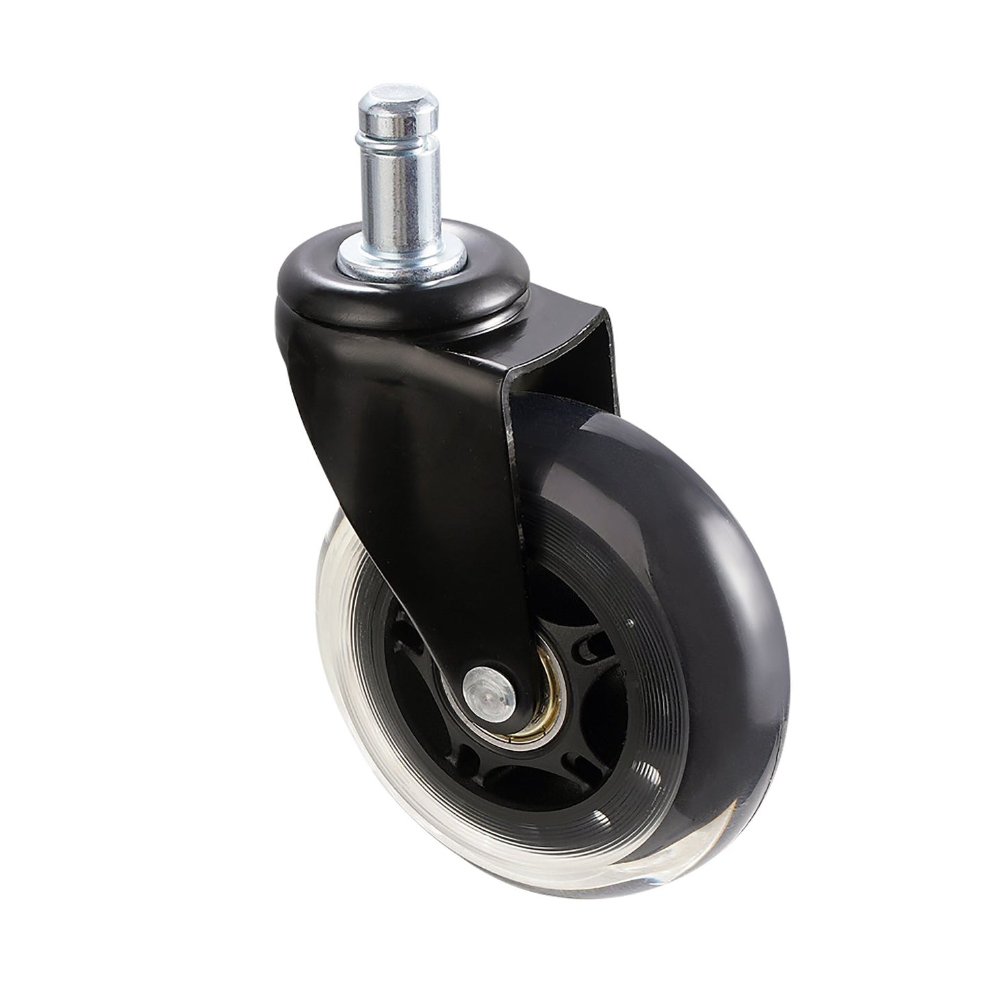 Bürostuhlrollen, 5er-Set, 7,6 cm Lenkrollen als Ersatz für Hartholzböden und Teppichböden, robuste Computer- und Gaming-Schreibtischrollen mit 59,0 kg Tragkraft, universell passend für die meisten Stühle