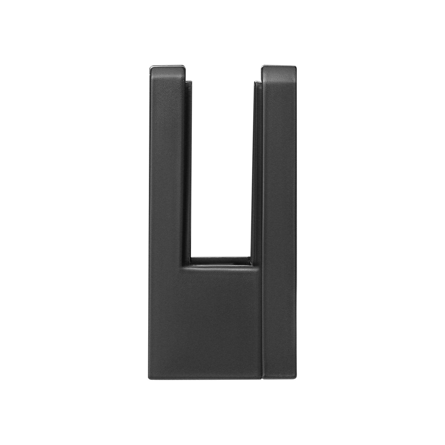 Glasklemmen, 40 Stück, quadratische Geländerhalterung für 0,8–1,2 cm (0,31–0,47 Zoll) dickes Glas, schwarz