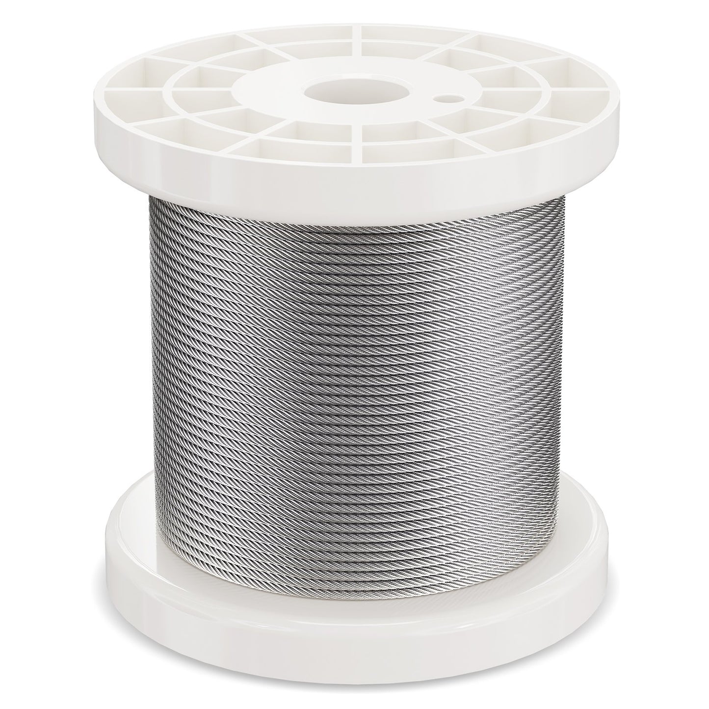 Wire Rope Kit, 1/16" 330 ft 304 Stainless Steel Cable with 80 Sleeves and 20 Thimbles, 450 lbs Breaking Strength, 7x7 Strands Marine Aircraft Grade for Handrail Stair Decking Fence Outdoors