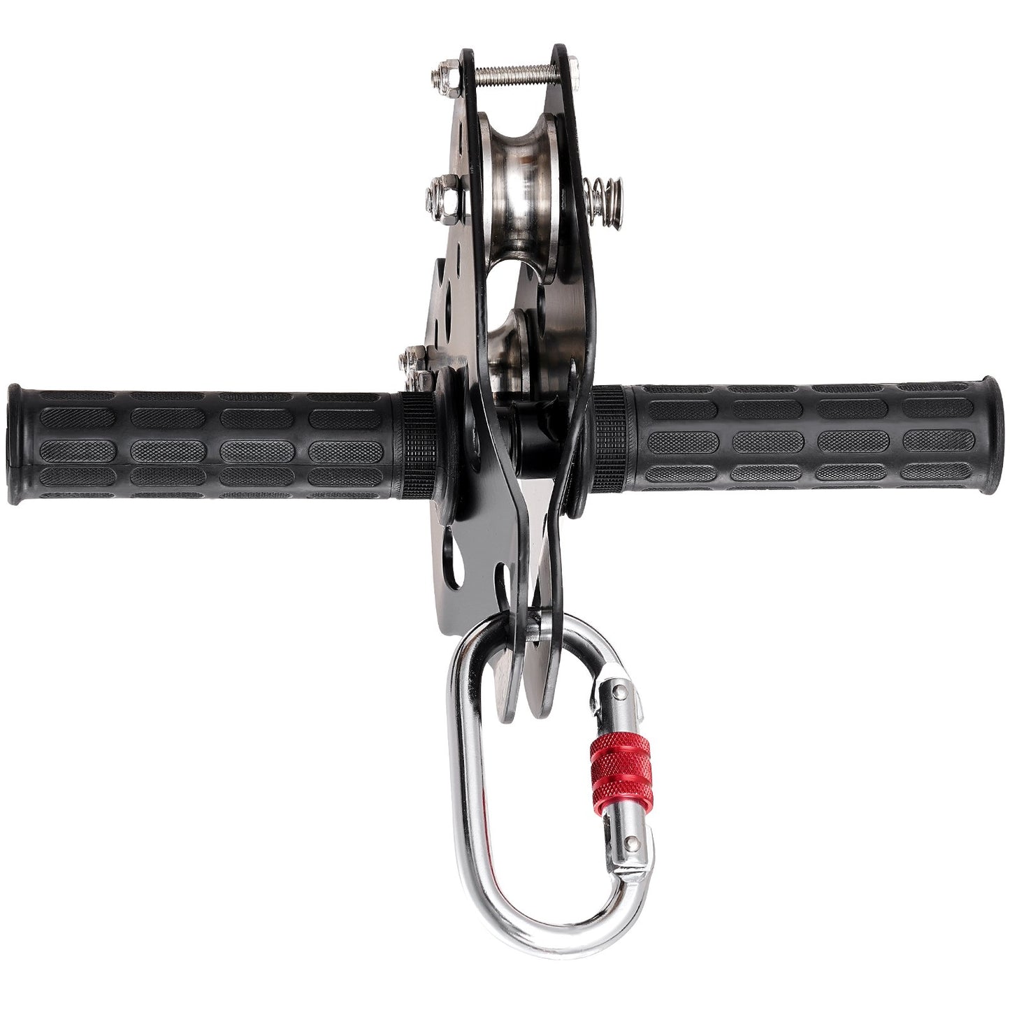 Zipline Kit for Kids and Adult, 36.6 m Zip Line Kits Up to 226.8 kg, Backyard Outdoor Quick Setup Zipline, Playground Entertainment with Stainless Steel Zipline, Spring Brake, Safety Harness, Seat