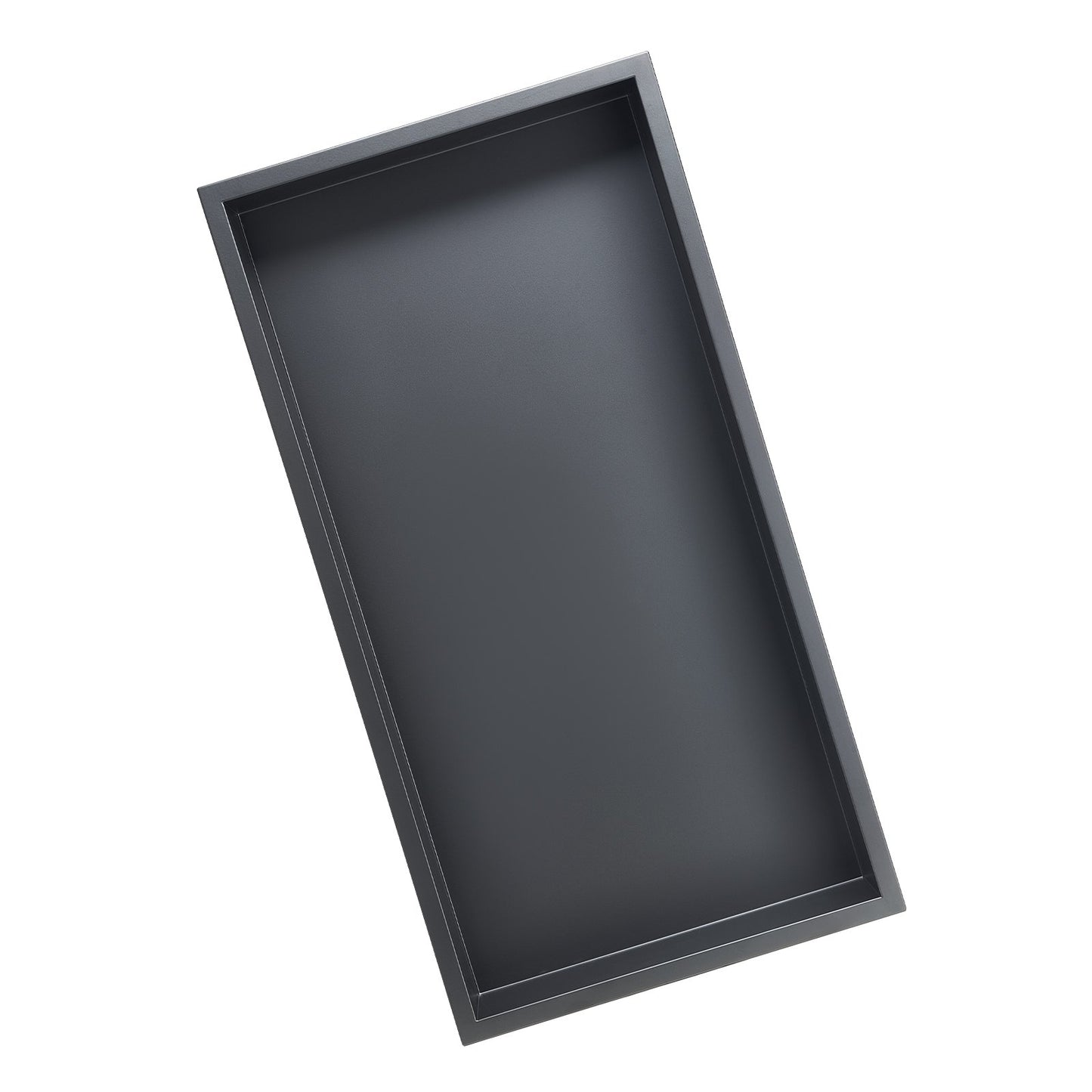 Shower Niche, 33.0 x 63.5 x 10.2 cm Recessed Wall Niche, Heavy-duty Stainless Steel Modern Soap & Shampoo Storage Organizer, Sealed Waterproof, Durable & Easy to Install, Black for Bathroom