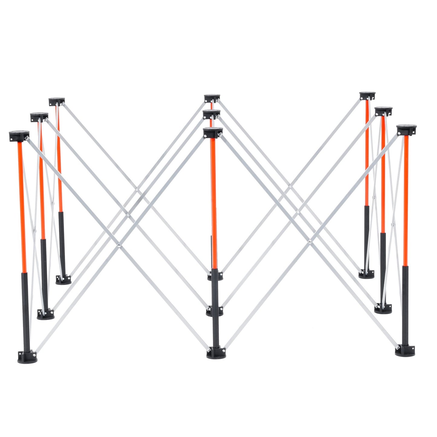 Portable Folding Workstand, 1264 x 1264 mm Collapsible Workbench, 1589 kg Weight Capacity, No Assembly Foldable Work Stand with Storage Bag, Table Top NOT Included, for Garage Workshop Outdoor