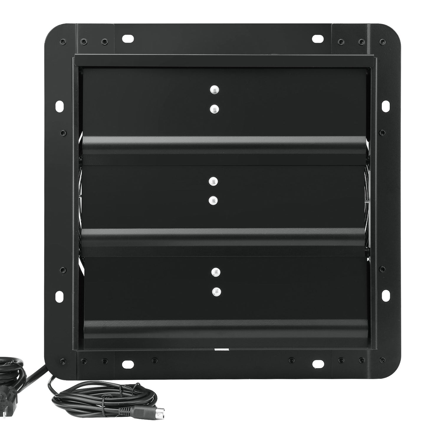 Jalousie-Abluftventilator, 305 mm mit Temperatur- und Feuchtigkeitsregler, EC-Motor, 904 CFM, drehzahlverstellbarer Wandventilator für Dachböden, Belüftung und Kühlung für Gewächshäuser, Garagen, Schuppen