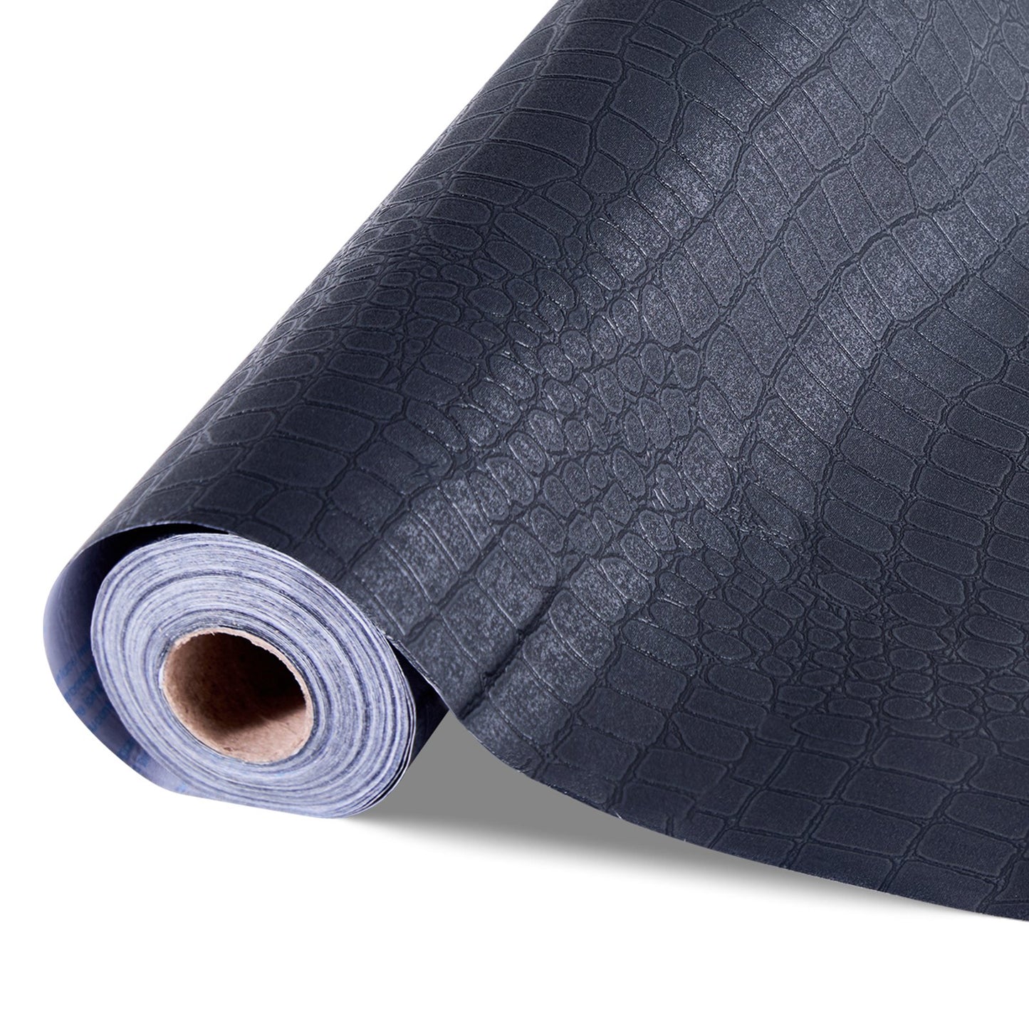 Selbstklebende Tapete, 40 cm x 10 m, Kontaktpapier, schwarz, rissige Struktur, wasserfest, leicht zu reinigen und abziehbar, dekorative Vinylrolle für Schlafzimmer, Küche, Büro, Badezimmer