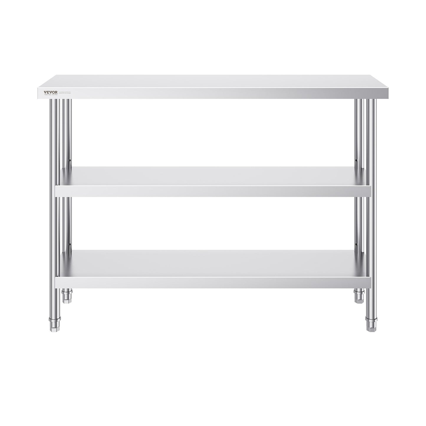 Stainless Steel Food Prep Table Commercial Kitchen Work Table 35.6x121.9 cm