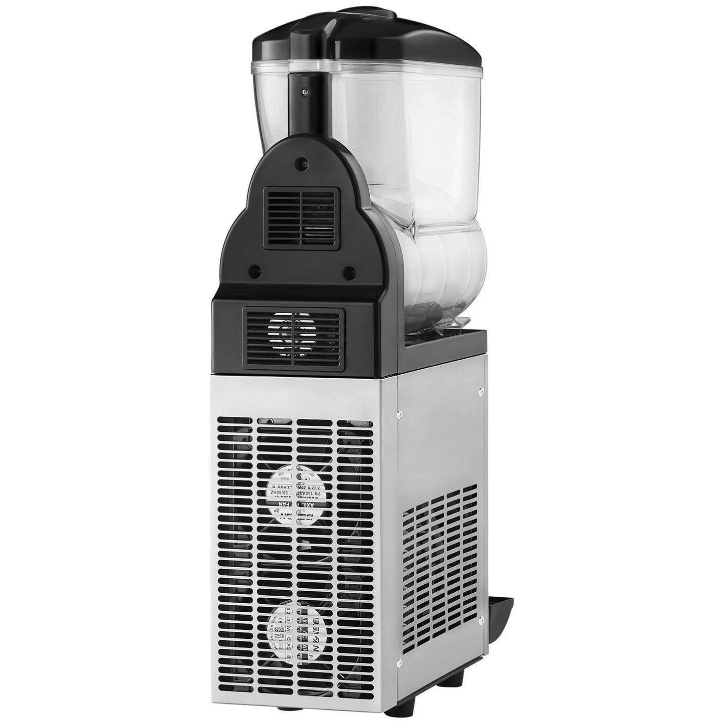 Commercial Frozen Drink Maker, 15L Single Tank Slushy Machine, 60 Cups Stainless Steel Margarita Smoothie Frozen Drink Machine, Slushie Maker for Home Party Restaurants Cafe Bars