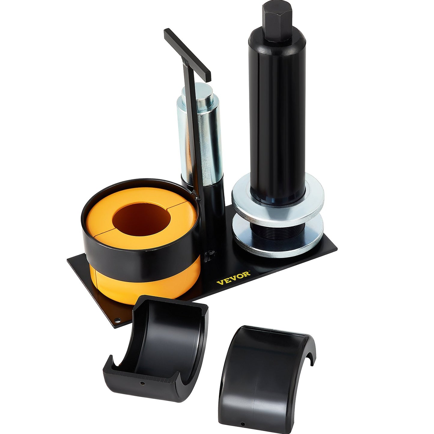 Carrier & Pinion Bearing Puller, Compatible with Dana 30, 40, 60, 70, Ford 9\" Bearings, Pinion Puller Tool with 2 Clamshells, 45# Steel Clamshell Carrier Bearing Puller for Auto Repair