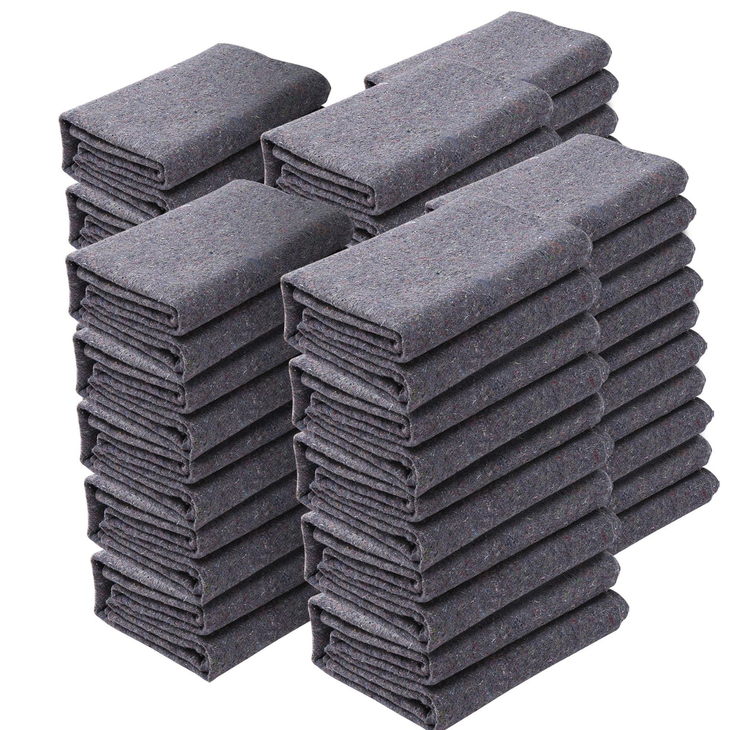 Umzugsdecken, 182,9 x 137,2 cm, 9,5 kg/Dutzend, 24er-Packung, professionelle Verpackungsdecke aus recycelter Baumwolle, große, robuste Umzugsdecken, ideal zum Schutz von Möbeln, Böden und Haushaltsgeräten