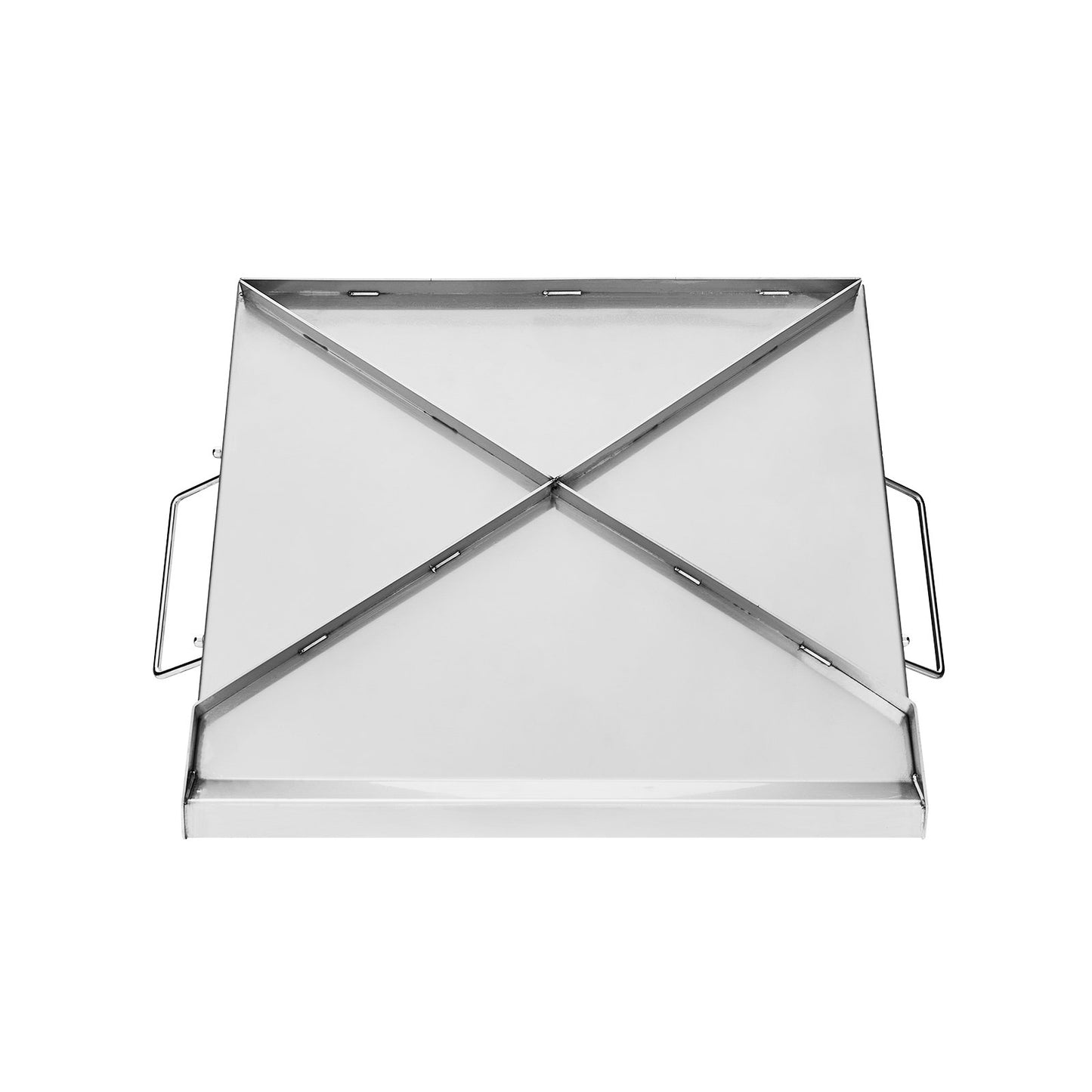 Edelstahl-Grillplatte, 45,7 x 40,6 cm (18 x 16 Zoll), universelle flache rechteckige Platte, Gasgrill-Grillplatte für BBQ-Grill, Teppanyaki, tragbares Familienkochgeschirr mit Griff, für Camping, Grillpartys