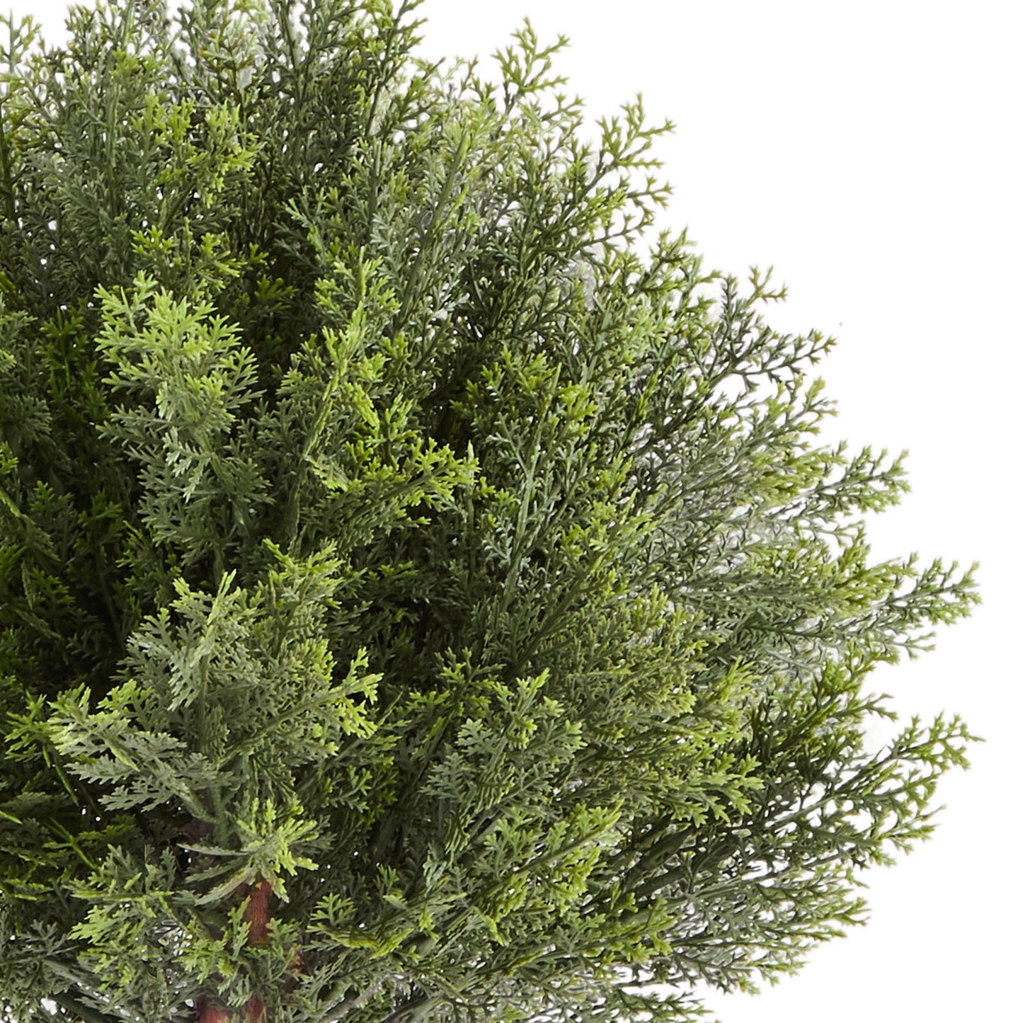 Künstliche Buchsbaumzypressen mit Erdspieß, 2er-Set, 406 mm, künstliche Sträucher und Büsche im Topf, sehen täuschend echt aus, ideal zur Dekoration von Veranda, Terrasse, Garten, Balkon und Hinterhof.