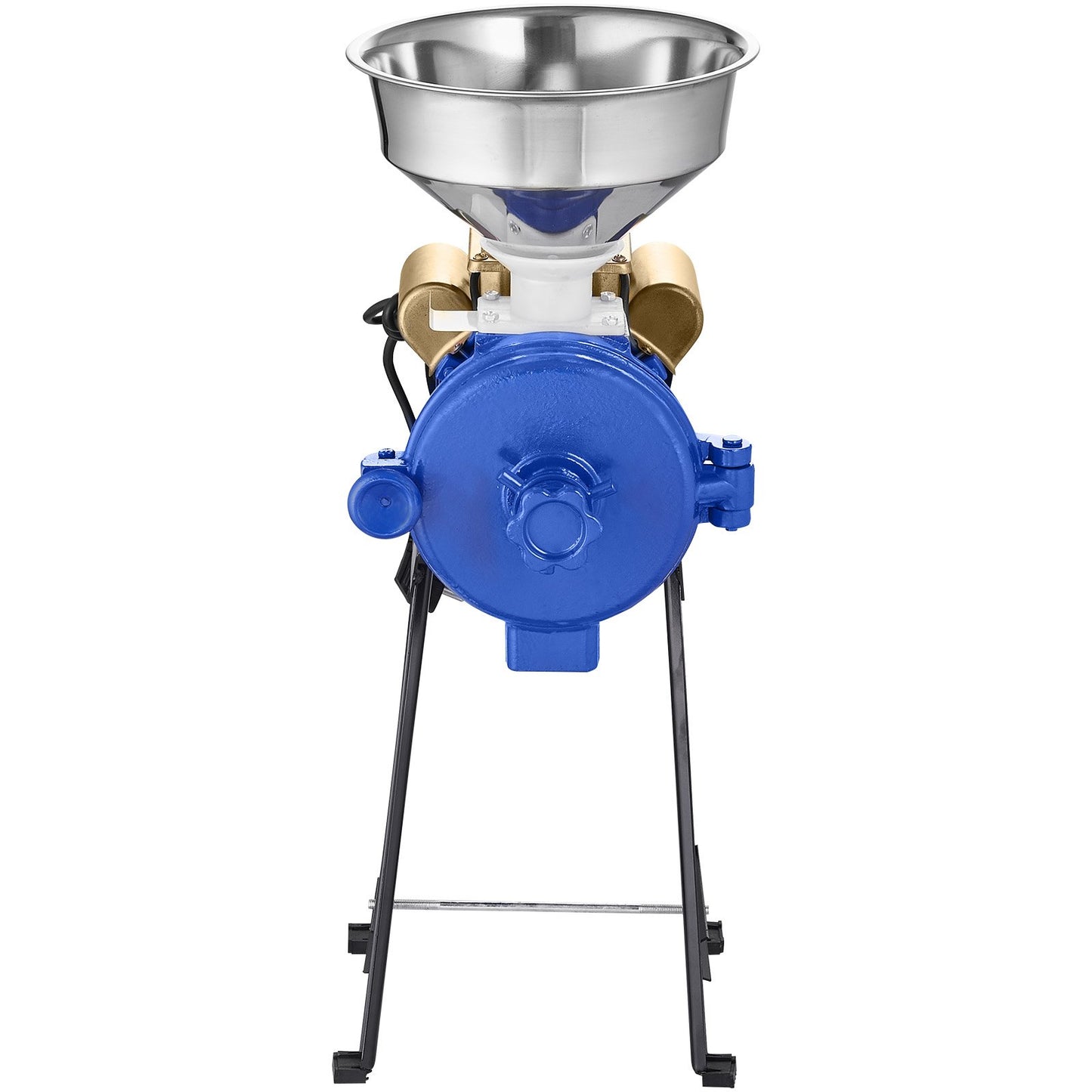 Elektrische Getreidemühle, 3000-W-Gewürzmühle, Gewerbe-Maismühle mit Trichter, Pulvermühle mit einstellbarer Mahlstärke, Hochleistungs-Futtermühle für Mehl und Getreide, Trockenmühle