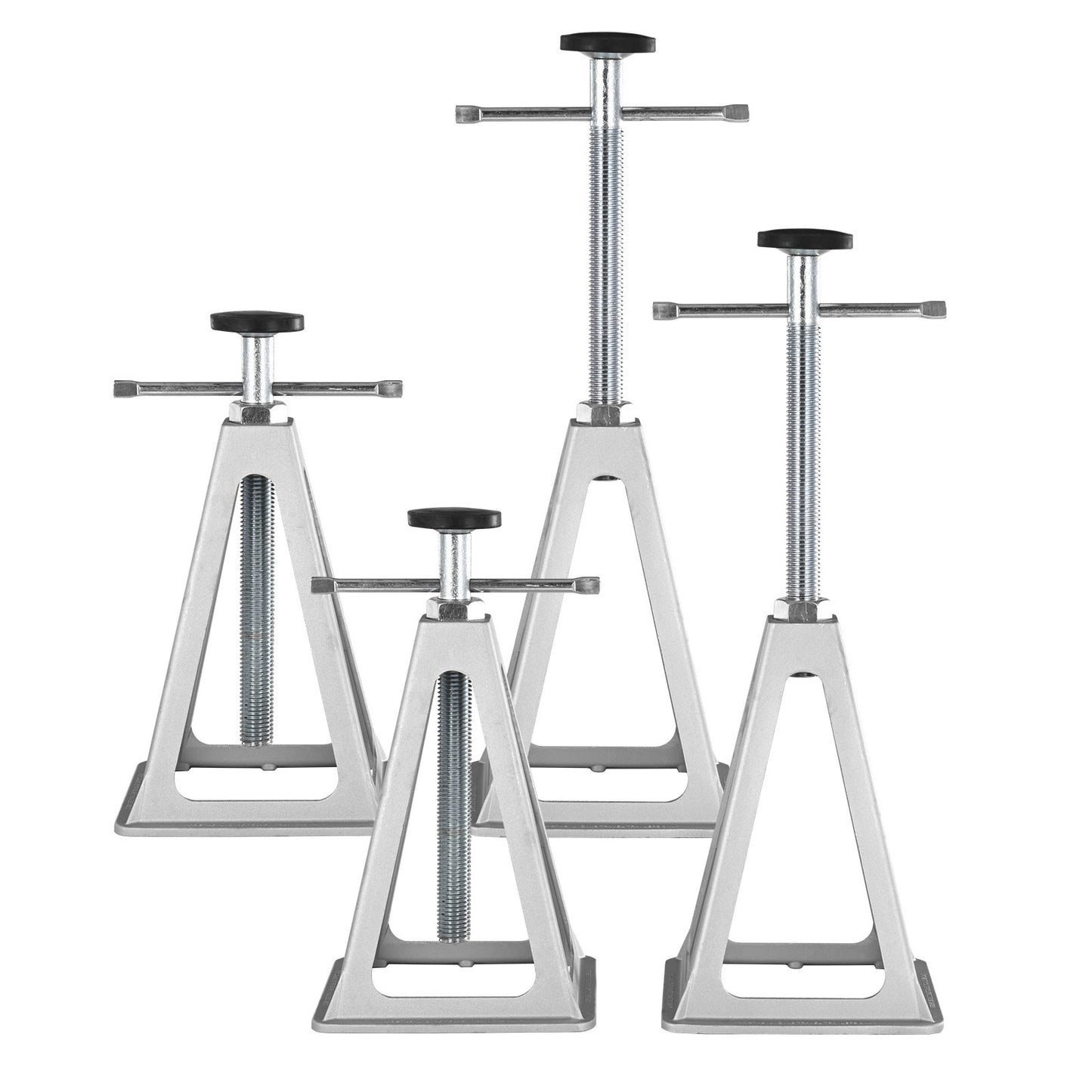 RV Stabilizer Jacks, 4 Pack Aluminum RV Leveling Jacks, RV Stack Jacks for RV Travel Trailer Camper, Single Screw Jack Support up to 2721.6 kg, Adjustable from 27.9 to 43.2 cm