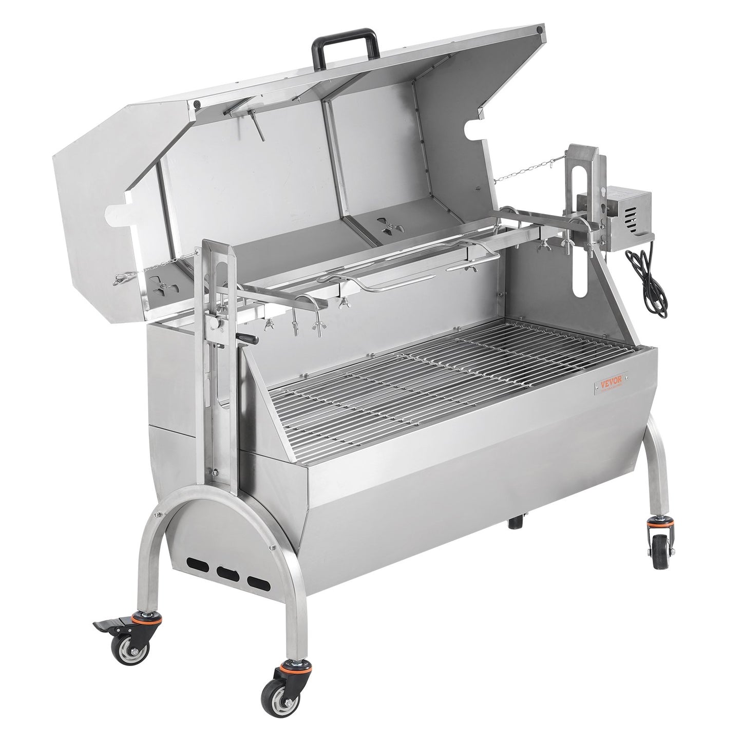 Bräter-Drehspieß-Grill für Schwein, Lamm und Hähnchen, 52 W, 89,8 kg