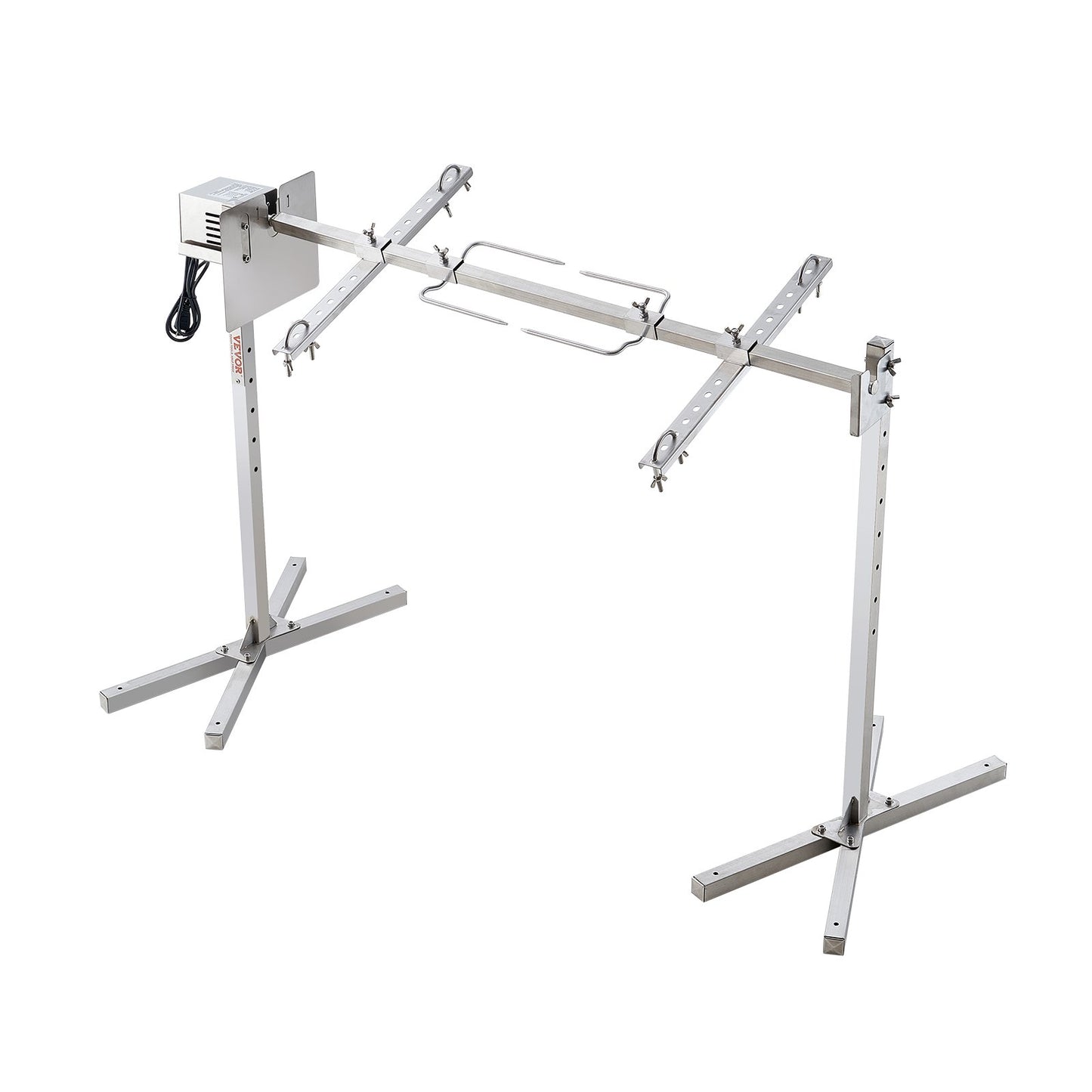 Elektrischer Drehspießgrill (116,8 cm) aus Edelstahl, geeignet für 59,9 kg Schwein und Lamm