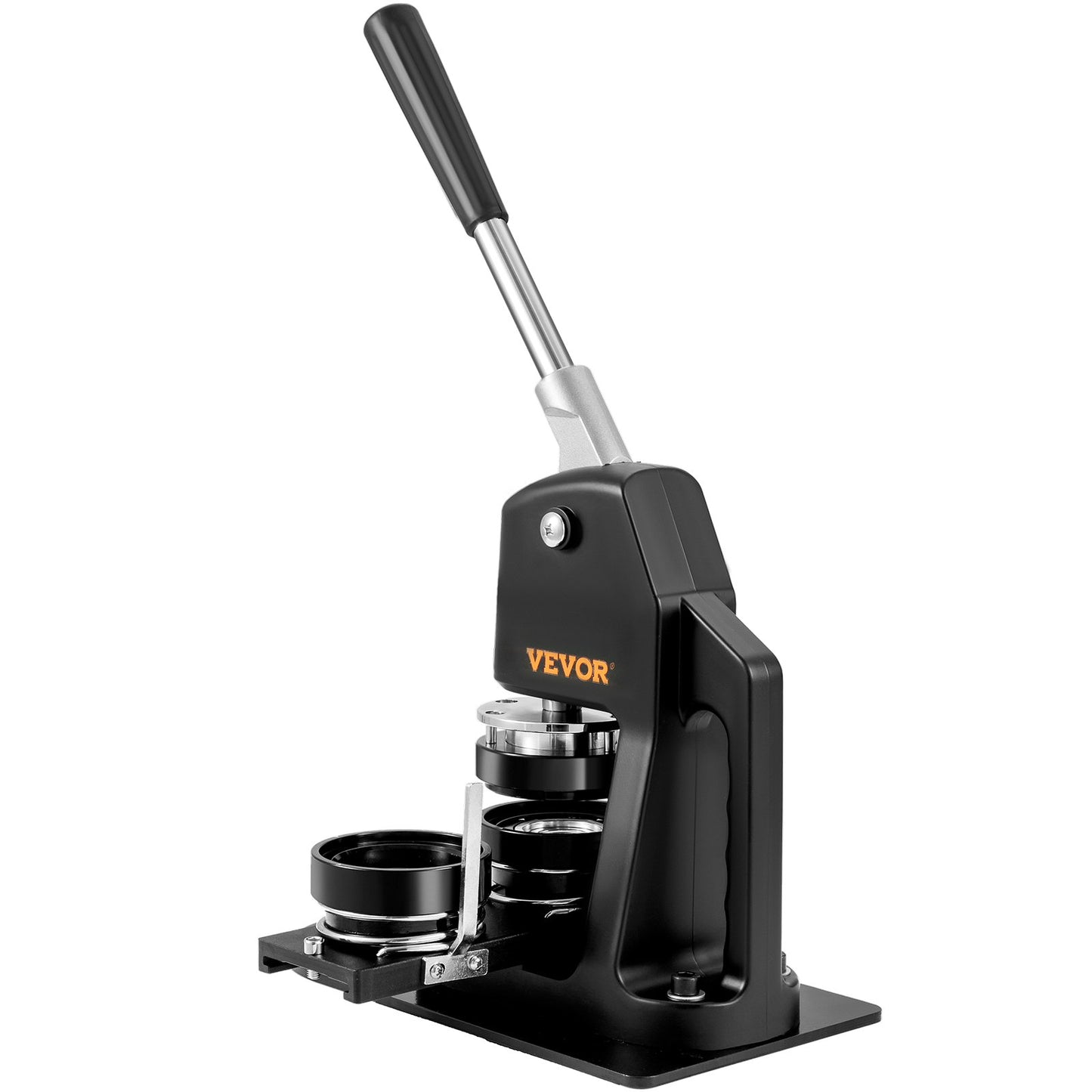 Buttonmaschine, Stanzpresse für verschiedene Größen (1,25 + 2,25 Zoll), Bastelset für Kinder, Anstecknadel-Set mit 500 Buttonteilen, Kreisschneider und Zauberbuch