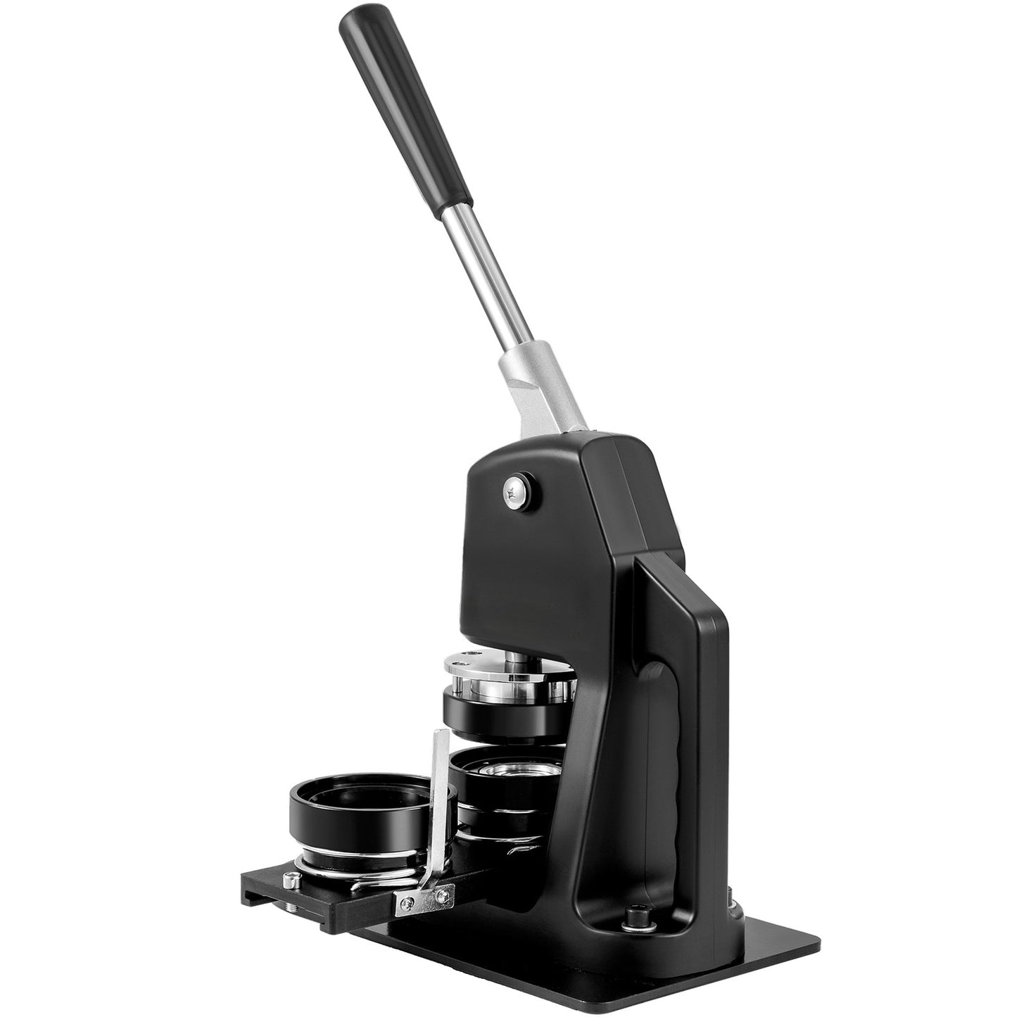 Buttonmaschine, Stanzpresse für verschiedene Größen (1+2,25 Zoll), Anstecknadel-Set, Bastelset für Kinder, Zubehör für die Buttonherstellung mit 500 Buttonteilen, Kreisschneider und Zauberbuch