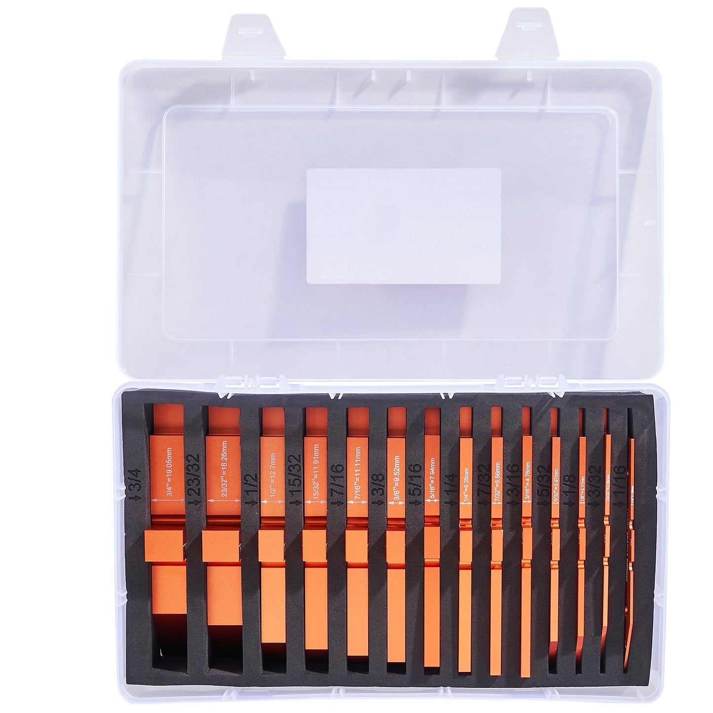 Frästisch-Einstellleisten, 14-teilig, Präzisions-Einstellblöcke aus Aluminium mit Höhenlehre, lasergravierten Größenmarkierungen und Aufbewahrungskoffer, zur Messung von Tiefe, Höhe und Winkel, für Frästisch- und Sägezubehör