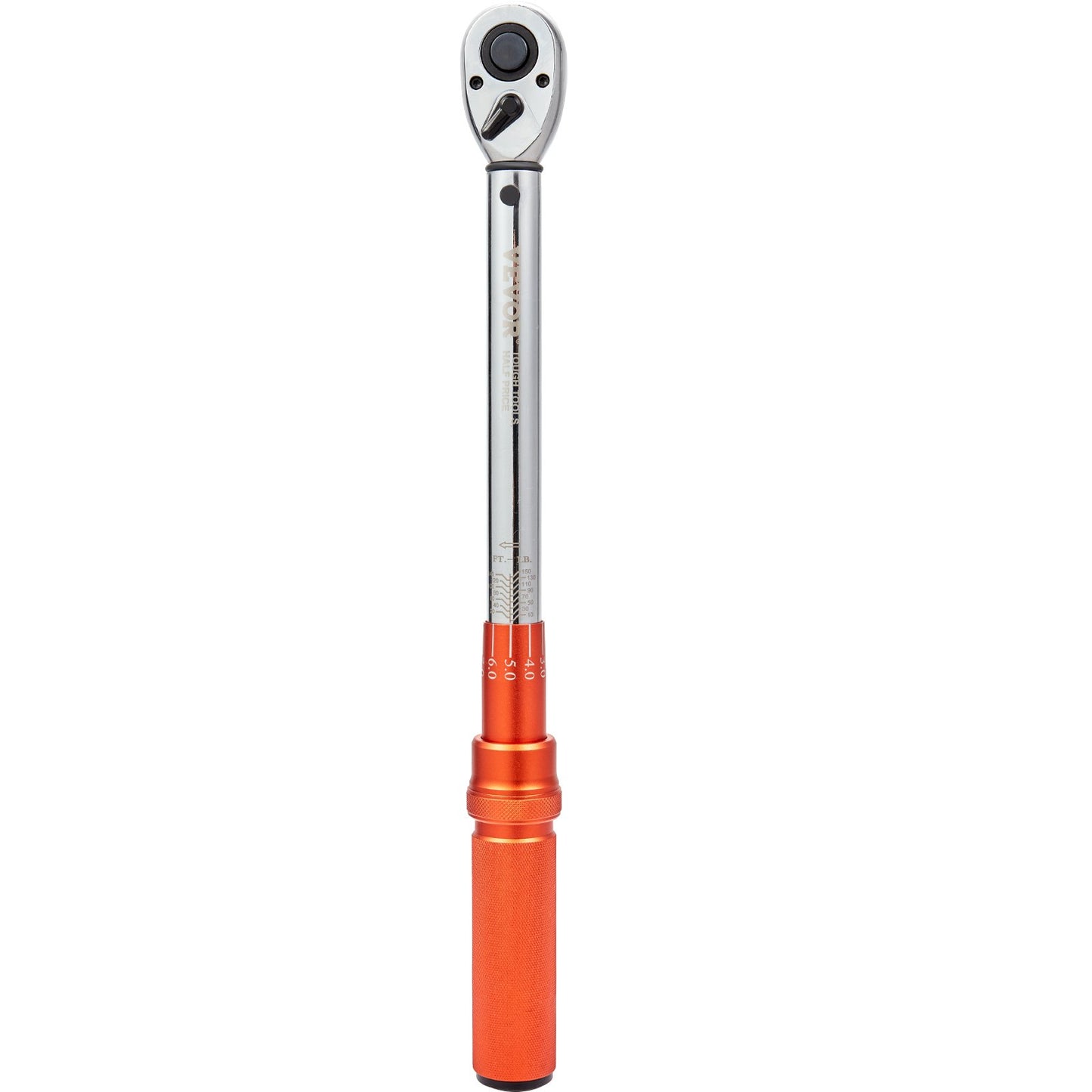 Torque Wrench, 1.3 cm Drive Click Torque Wrench 10-150ft.lb/14-204n.m, Dual-Direction Adjustable Torque Wrench Set, Mechanical Dual Range Scales Torque Wrench Kit with Adapters Extension Rod