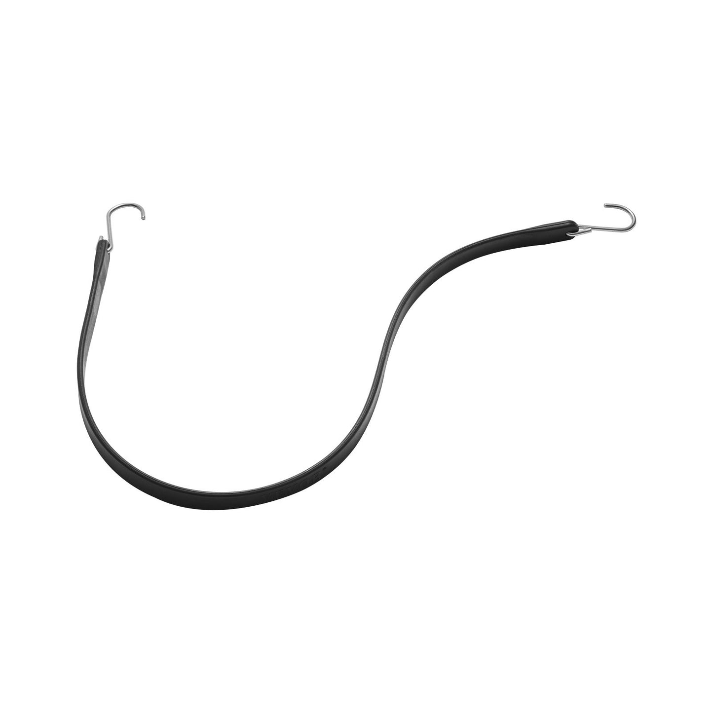 50 Stück flaches Bungee-Seil, 19,8 mm starke, robuste Bungee-Gurte mit Stahl-S-Haken, 79 cm langes elastisches Bungee-Seil für Ladung, Planen, LKW und Zelte, Schwarz