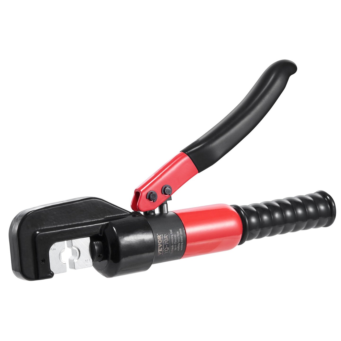 Hydraulische Crimpzange mit 9 Matrizensätzen für AWG12-2/0 Kupfer- und Aluminium-Batterieklemmen, inklusive Schneidzange, Handschuhen, 5 Kupferringverbindern und 8 Schrumpfschläuchen