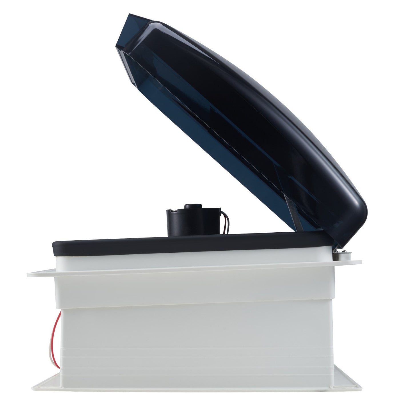 Wohnmobil-Dachlüfter, 14-Zoll-Dachlüfter für Wohnmobile, 12 V, leistungsstarker 10-stufiger reversibler Lüfter mit Fernbedienung, integrierter Regenschutzabdeckung, elektrischer Deckel, 12-Zoll-Lüfterflügel, passend für Dachöffnungen von 14 x 14 Zoll