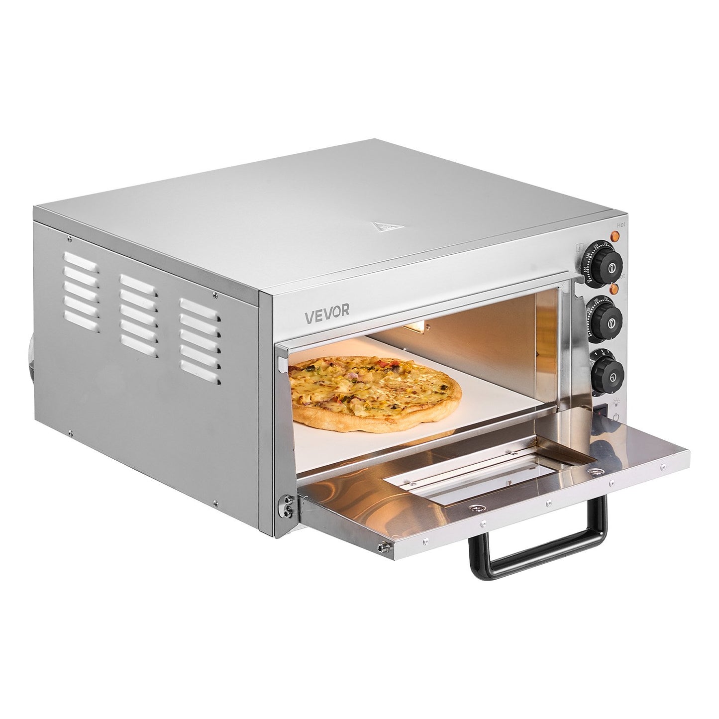 Gewerblicher Tischpizzaofen, elektrischer Pizzaofen für 40,6 cm Pizzen, für den Innenbereich