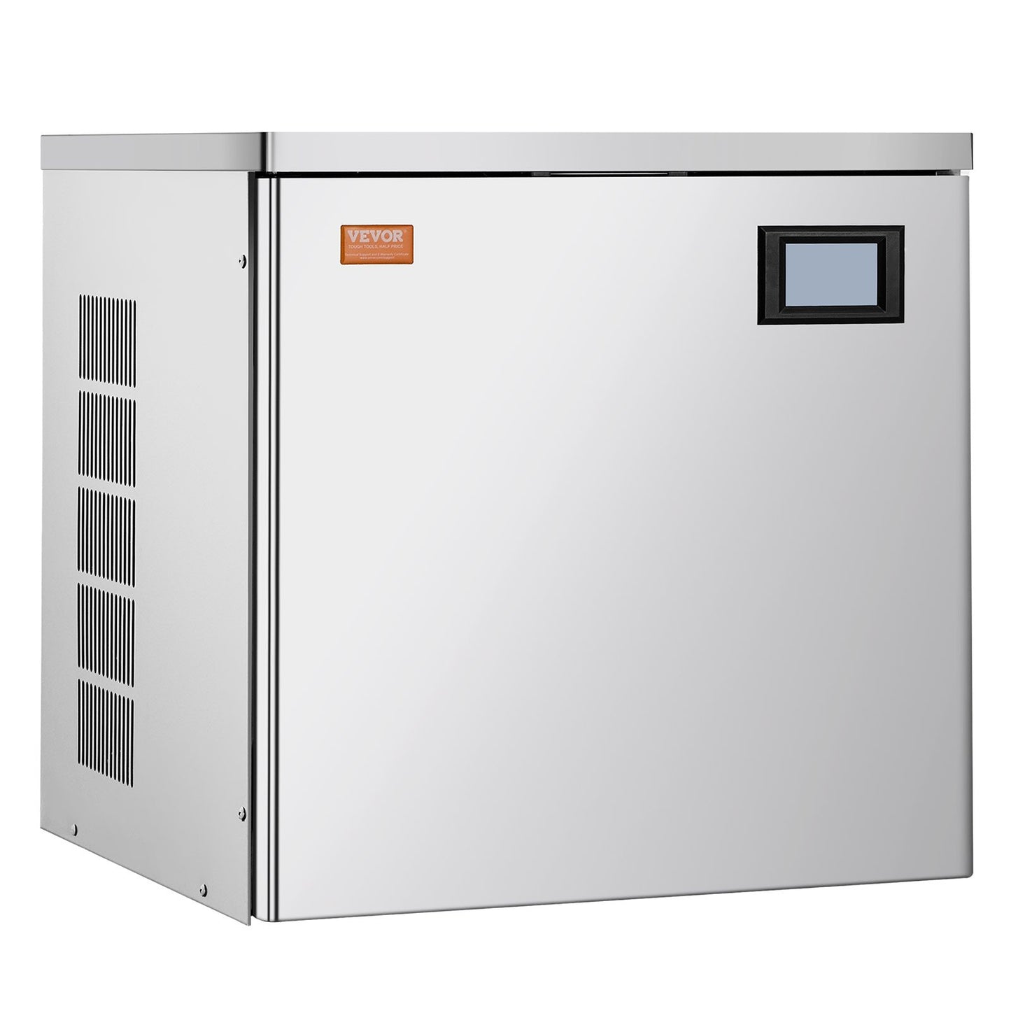 Commercial Ice Maker Machine 450 lbs/Day, 22 Inch Stainless Steel Industrial Ice Machine, Self-Cleaning and Scheduled Ice Making, Modular Ice Cube Machine for Restaurant Hotel - Head Only