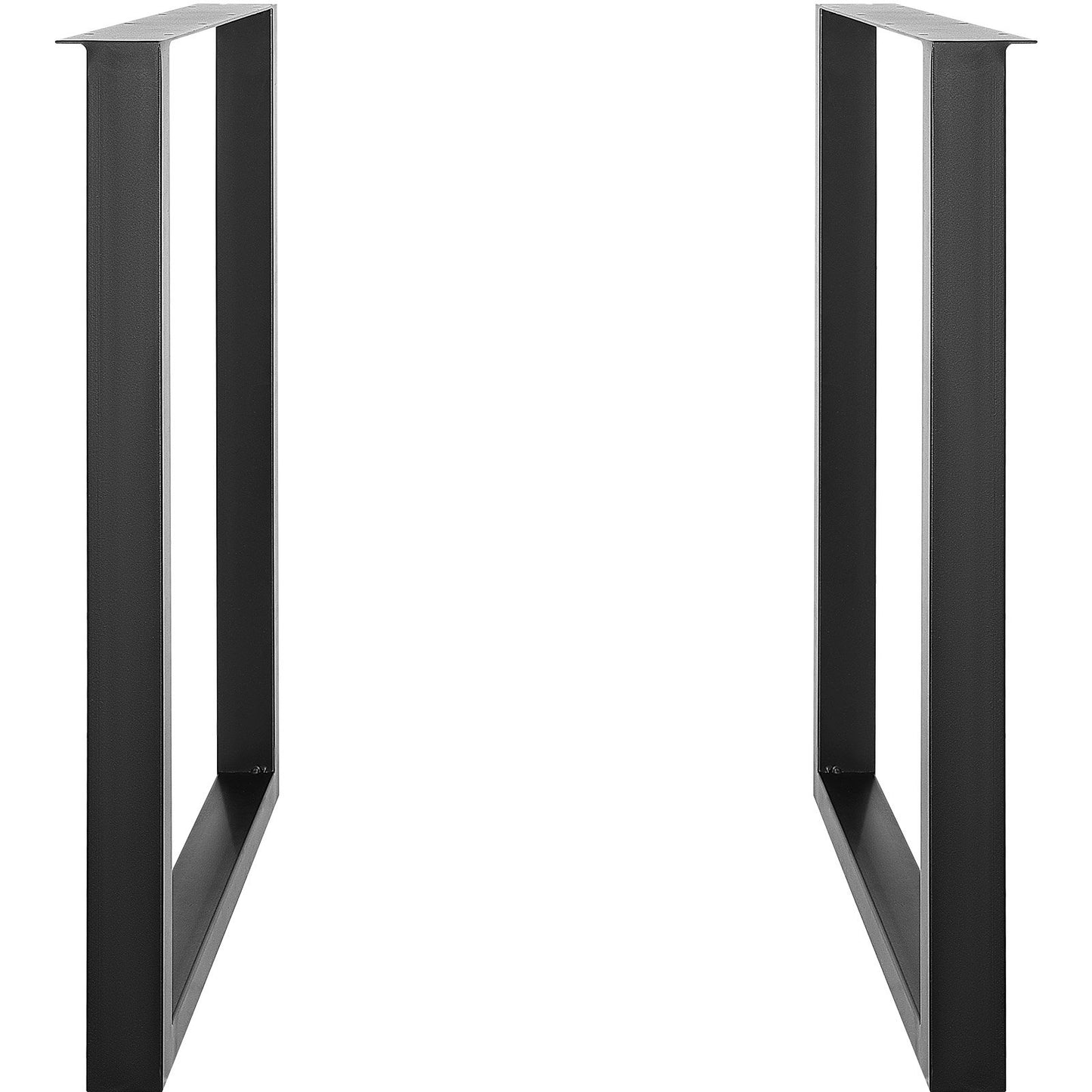 711.2MM Adjustable Furniture Legs, Square Reinforced Steel Office Table legs Set of 2 for DIY, Max Load 453.6KG Heavy Duty Desk Legs, Quick Instalation & Rich Accessories Legs Black