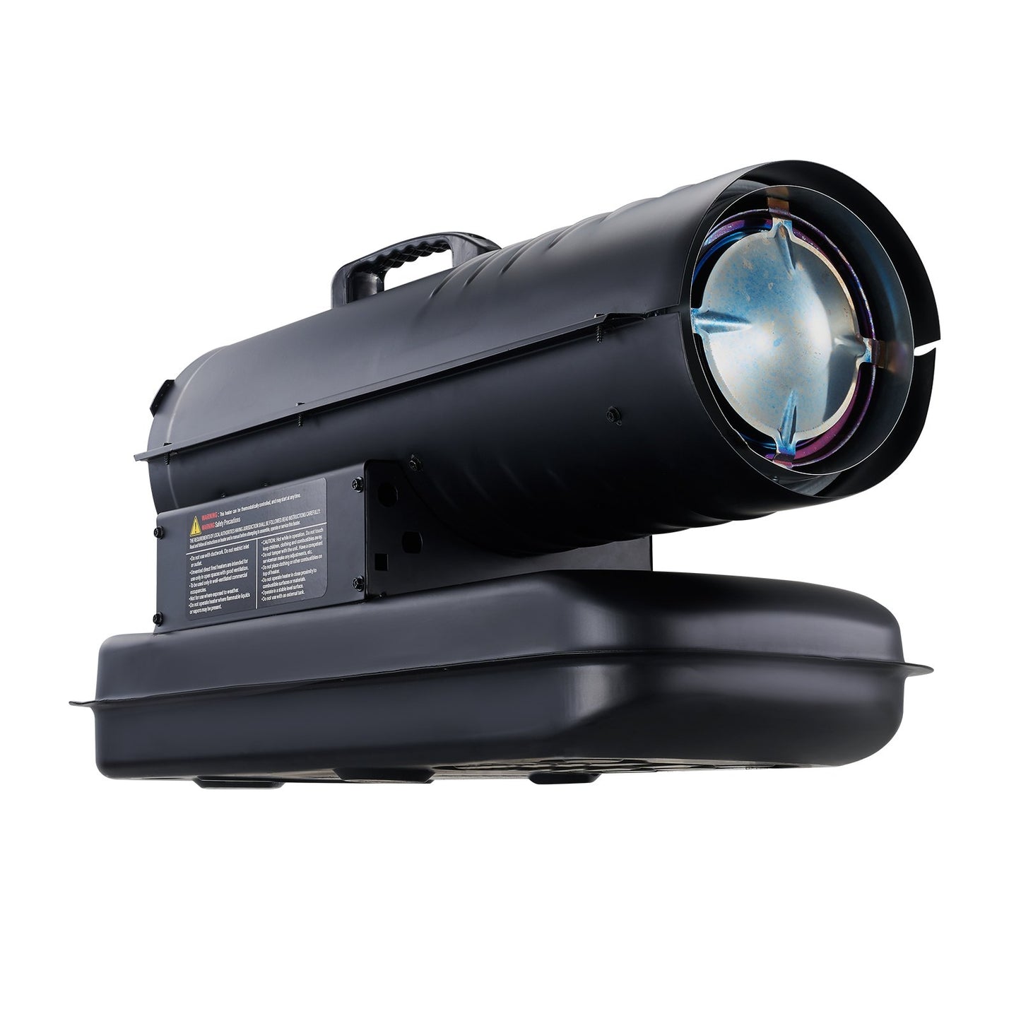 Petroleum-/Diesel-Heißluftheizung, 70.000 BTU, tragbar mit Thermostatsteuerung, 19-Liter-Tank, effiziente Petroleumheizung für den Innen- und Außenbereich, geeignet für Zuhause, Baustellen, Industrie und Werkstätten, Schwarz