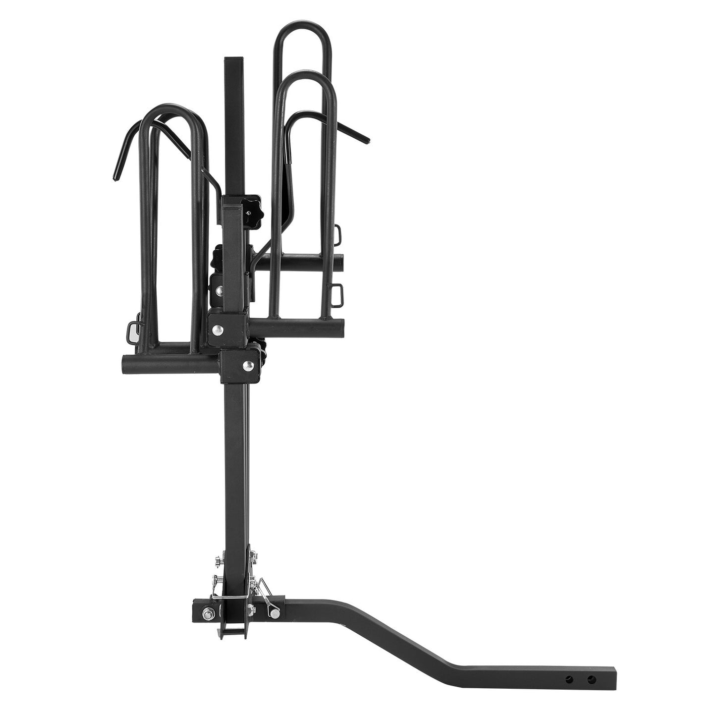 Hitch Mount Bike Rack, 2-Bike Platform Style, 80 LBS Max Capacity Bike Rack Hitch for 1.25-/2-inch Receiver, Titling and Folding Bike Carrier with Tires up to 2.4" Wide, for Car, SUV, Truck, RV