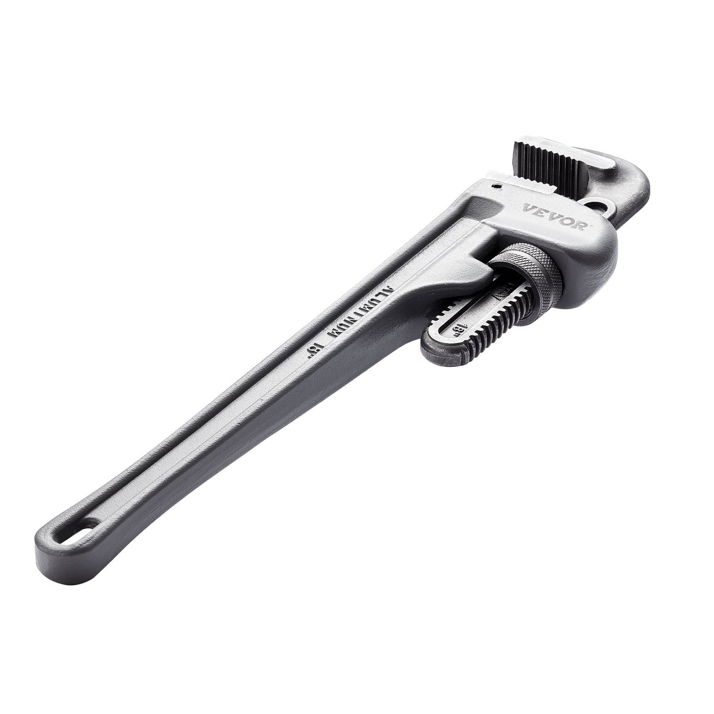 3-teiliges Rohrzangenset, 10", 14", 18", gerade Aluminium-Rohrzange, verstellbare Sanitärzange, mit hochfester Backe und ergonomischem Griff, zum Aufhängen, für Wasserleitungen, Autoreparaturen