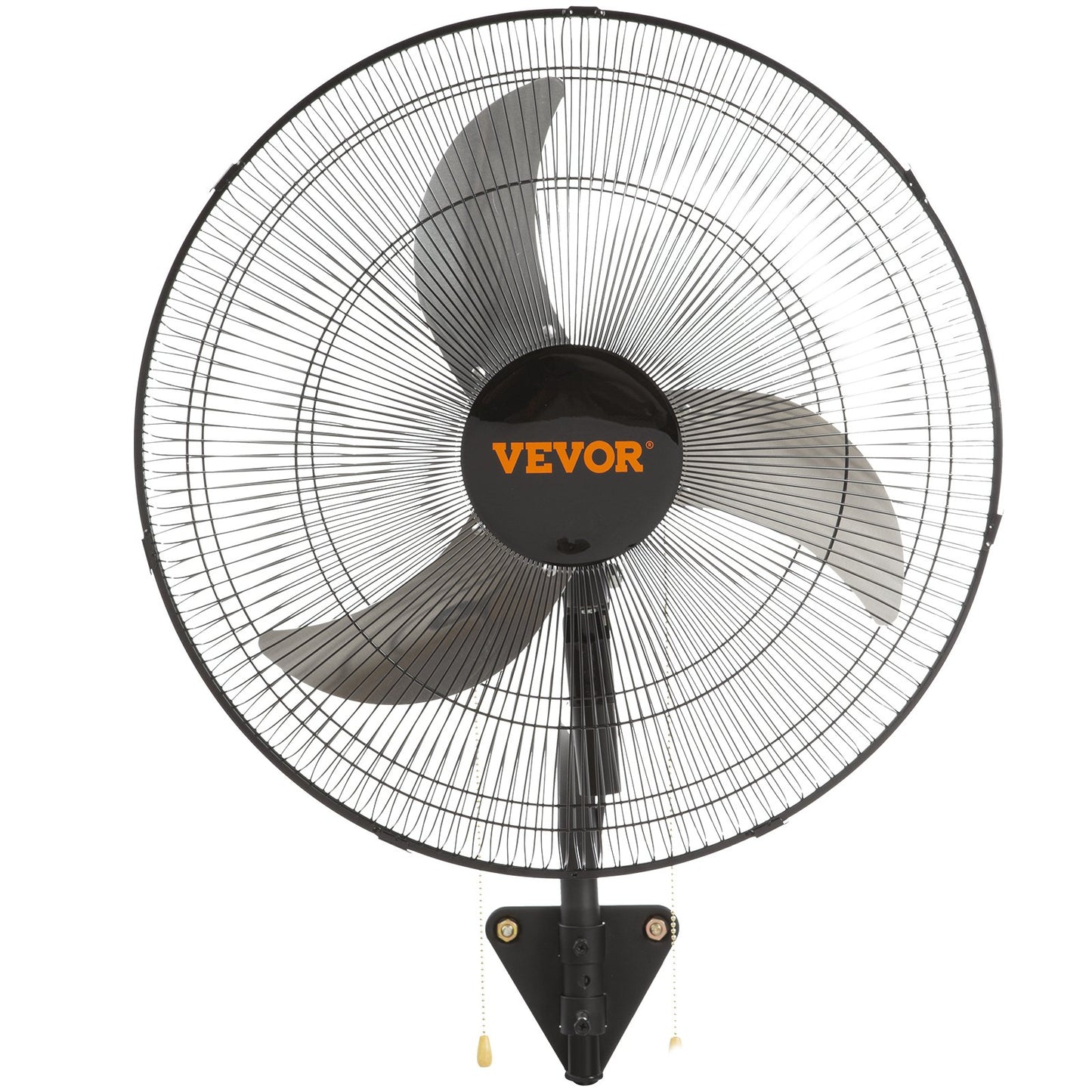 Wall Fan, 19 inch Oscillating Wall Fan, 4650 CFM, 3 Speeds, Commercial or Residential Fan for Cooling Warehouse, Greenhouse, Workshop, Patio, Basement, Black