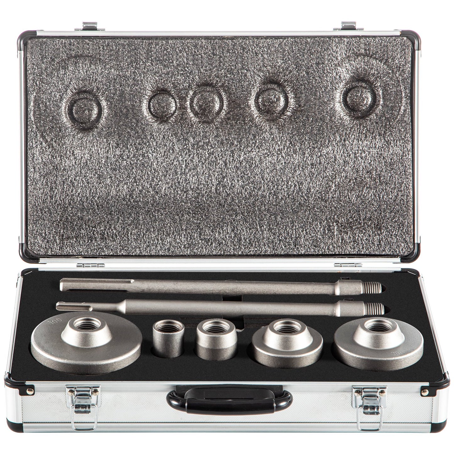 Concrete Hole Saw Kit, 30/40/65/80/100mm Drill Bit Set SDS Plus or SDS Max Shank Wall Hole Cutter with 11.8"/300 mm Connecting Rod for Brick, Concrete, Cement, Stone Wall, Masonry, Tile