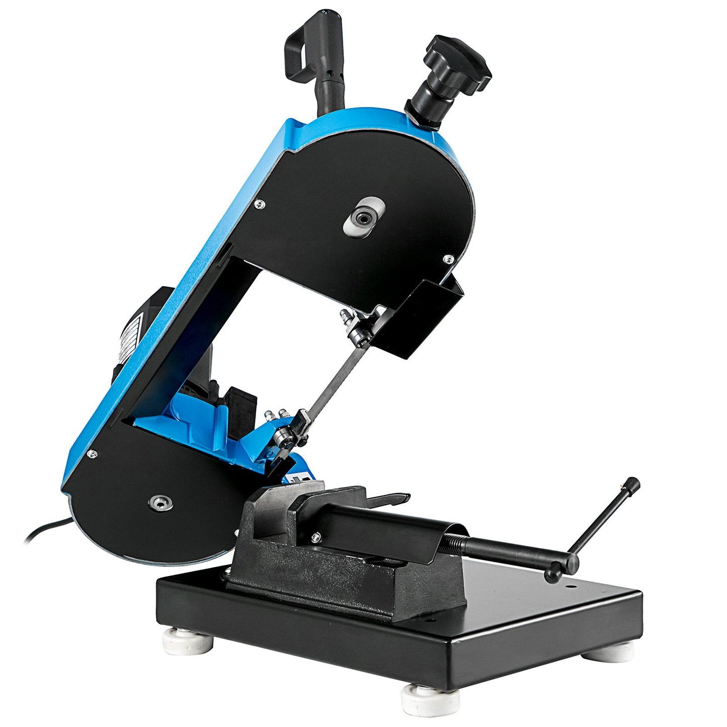 Metal Bandsaw 1000W Vertical Metal Bandsaw 0°-45° Metal Band Saw Band Saw Metal Table Top Bandsaw Table Top Metal Band Saw 85 x 105 mm Cutting Depth for Metal for Cutting Wood Metal Glass Fiber Plastic