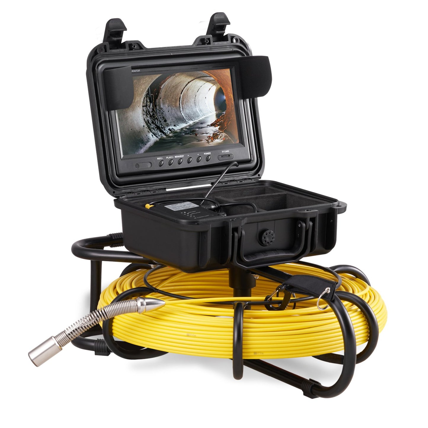 Sewer Camera Pipe Inspection Camera 22.9 cm 720p Screen Pipe Camera 91.4m