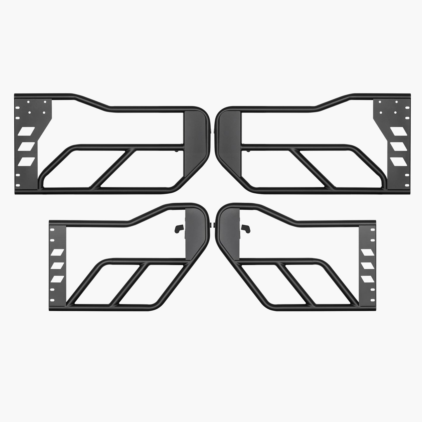 Jeep Tube Doors, 4-Door, Adventure Style Jeep Tubular Door with DOT Certified Rear View Mirrors, Jeep Doors with Rear Mirrors for 2018-2024 Jeep Wrangler JL & 2020-2024 Jeep Gladiator JT