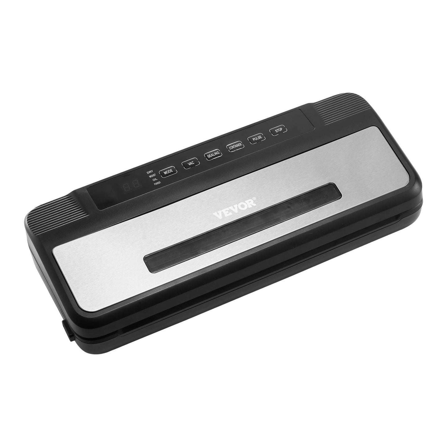 Vakuumiergerät, 80 kPa, 120 W, leistungsstarker Kompakt-Lebensmittelvakuumierer, 7-in-1 Multifunktionsgerät, automatisches Luftversiegelungssystem mit integriertem Cutter, inklusive 10 Vakuumbeuteln und 1 Beutelrolle