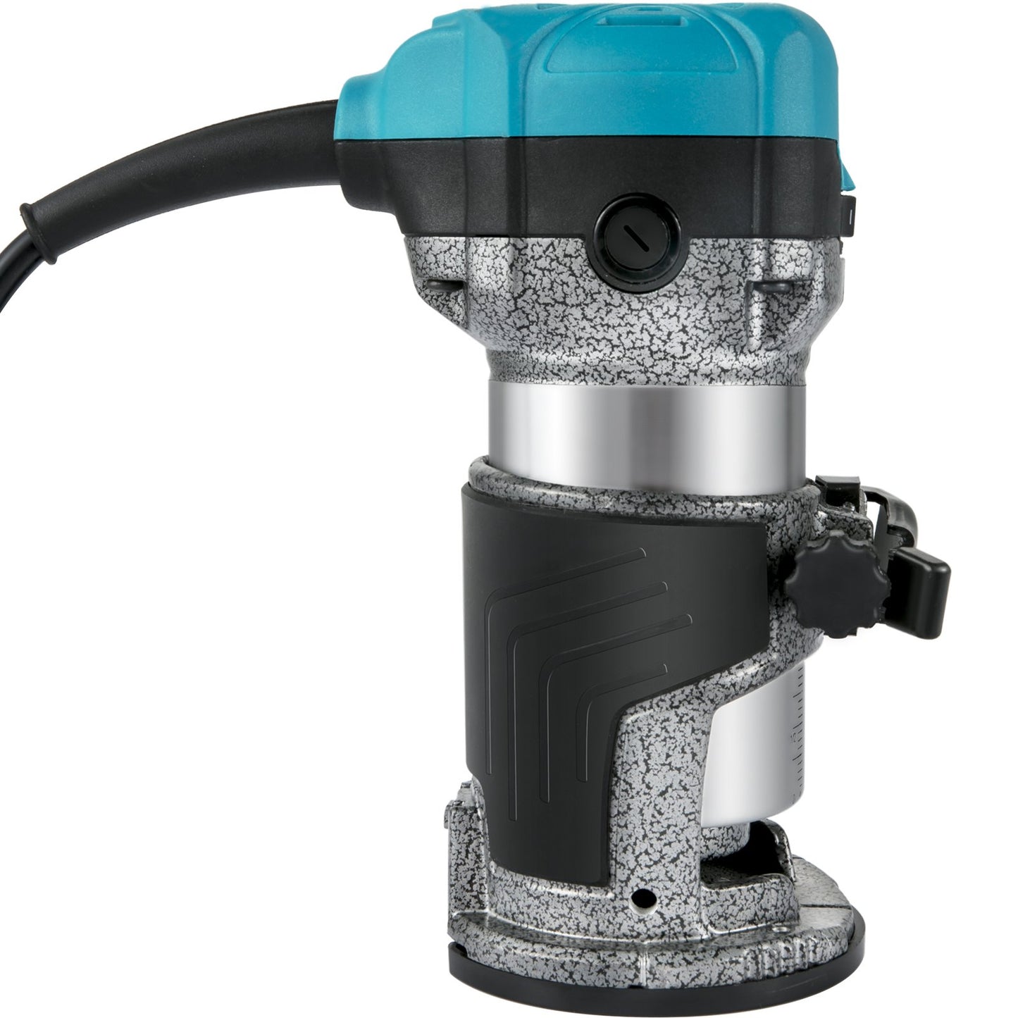 Oberfräse, 710-W-Holzfräse, Oberfräse für die Holzbearbeitung mit drei Spannzangen, Holzfräse mit fester Basis, Oberfräse mit Aluminiumgehäuse und einer Drehzahl von 13.000 bis 33.000 U/min