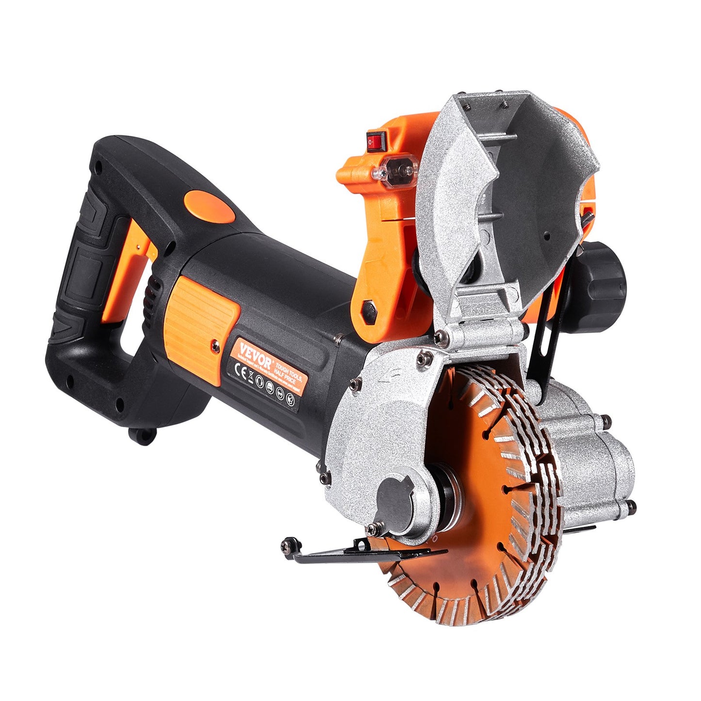 Elektrische Wandnutfräse, Wandnutfräsmaschine 133 mm, Nutfrästiefe 42 mm, Wandnutfräsmaschine 2500 W, Wandfräsmaschine mit Wasserpumpe