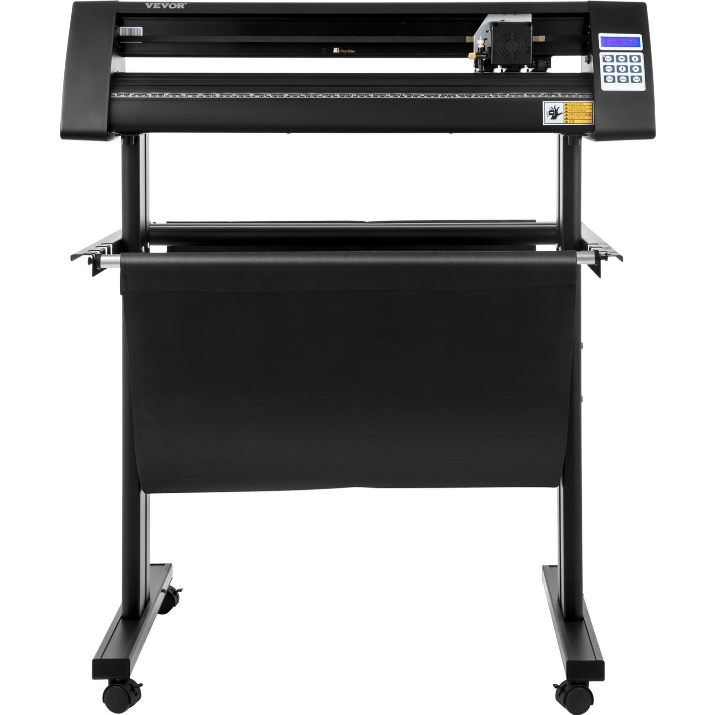Vinylschneider, 720-mm-Vinylplotter, LED-Bildschirmplotter, halbautomatischer integrierter Lichtschranke, kompatibel mit SignCut-Software für Mac und Windows, inklusive Ständer