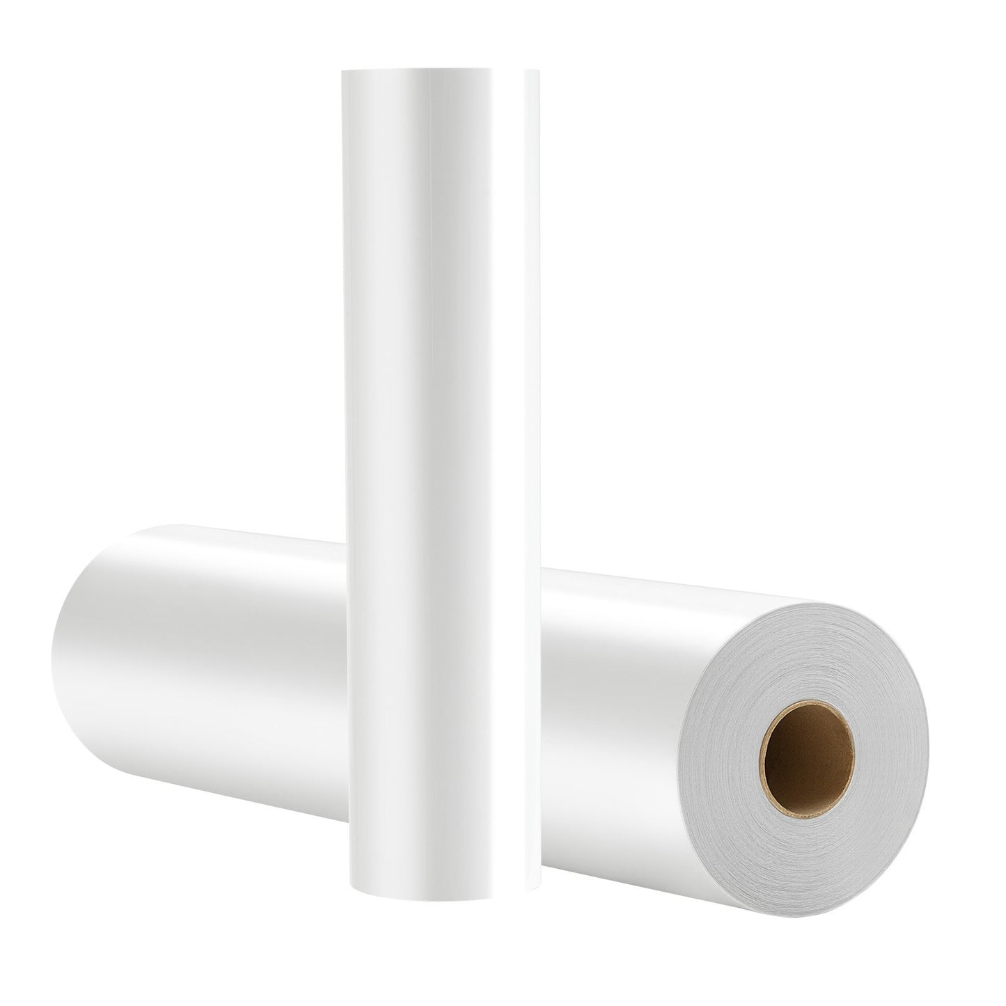 Bügelfolie, 304,8 x 15240 mm, glänzend weiß, leicht zu schneiden und zu entgittern, starke Haftung, kompatibel mit Schneidemaschinen, für verschiedene Materialien, T-Shirts, Kissen, Hüte