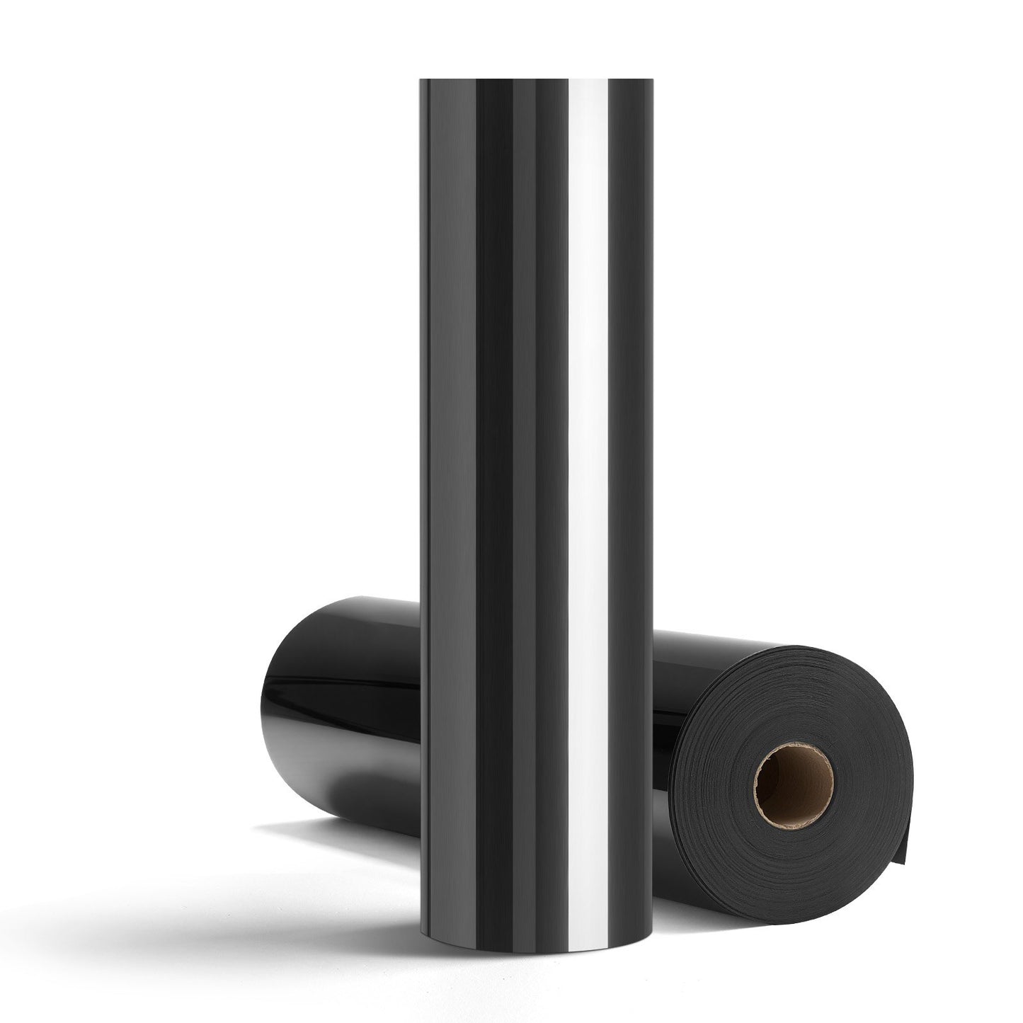 Transferfolie, 304,8 x 21336 mm, glänzend schwarz, Bügelfolie auf Rolle, leicht zu schneiden und zu entgittern, starke Haftung, kompatibel mit Schneidemaschinen, für verschiedene Materialien, T-Shirts, Kissen, Hüte