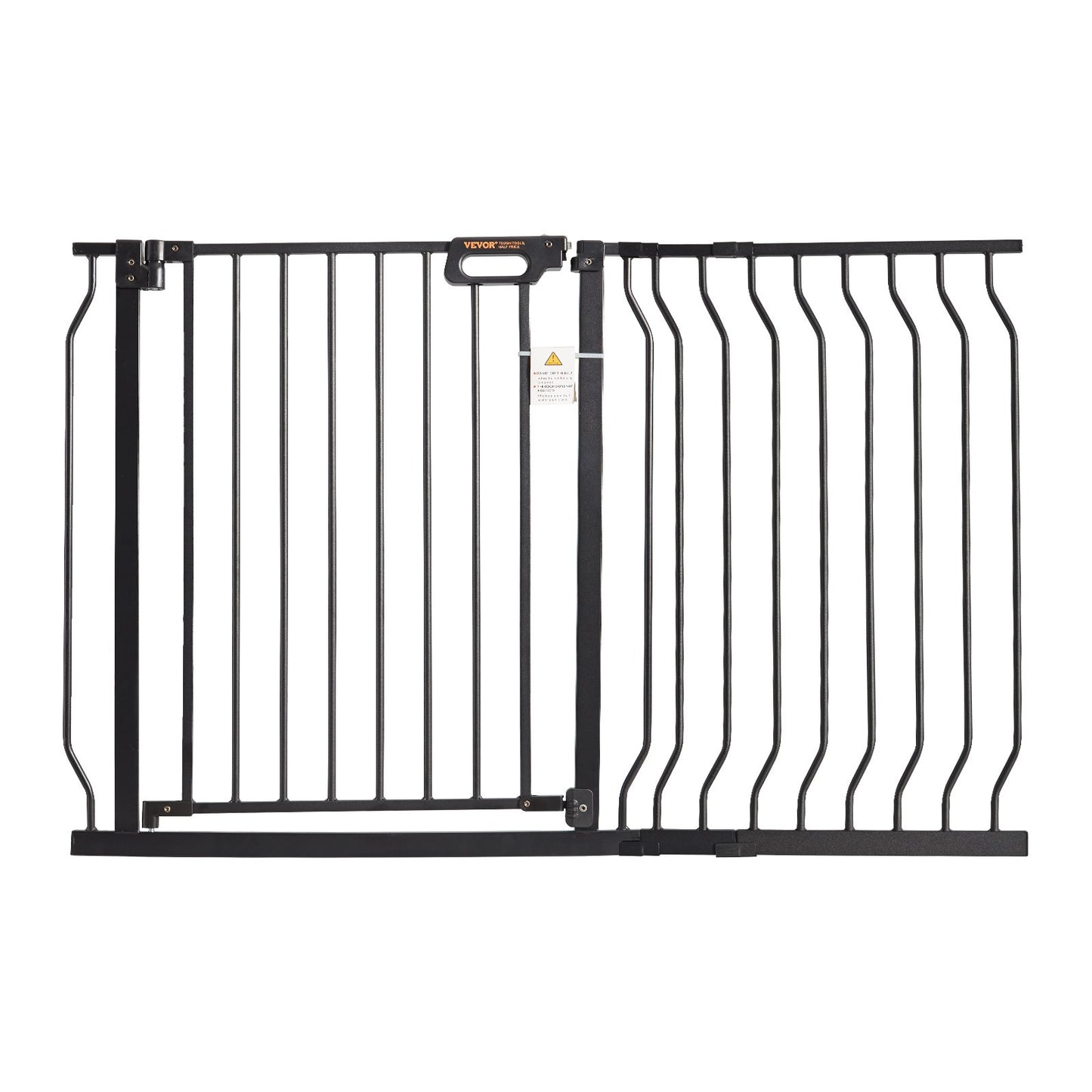 Baby Gate, 74.9 cm-122.9 cm Extra Wide, 76.2 cm High, Dog Gate for Stairs Doorways and House, Easy Step Walk Thru Auto Close Child Gate Pet Security Gate with Pressure Mount Kit and Wall Mount Kit, Black