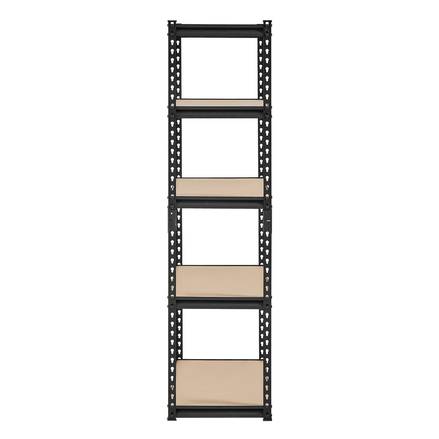 Lagerregal, 907 kg Tragkraft, 5-stöckiges Garagenregal, 40,6 cm T x 81,3 cm B x 159,9 cm H, verstellbare Metallregalböden für Garage, Küchen-, Lager- und Kellerregal, Schwarz
